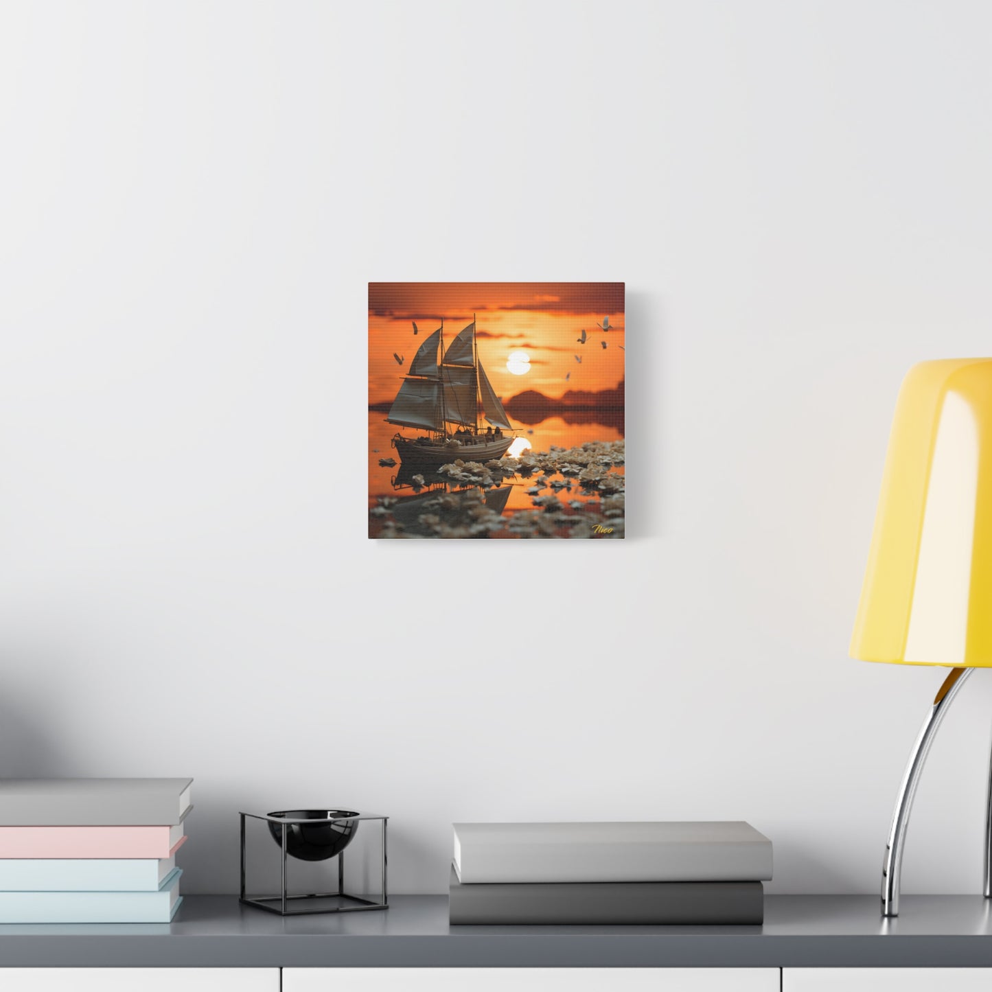 Into The Sunset Series Print #9 - Streched Matte Canvas Print, 1.25" Thick