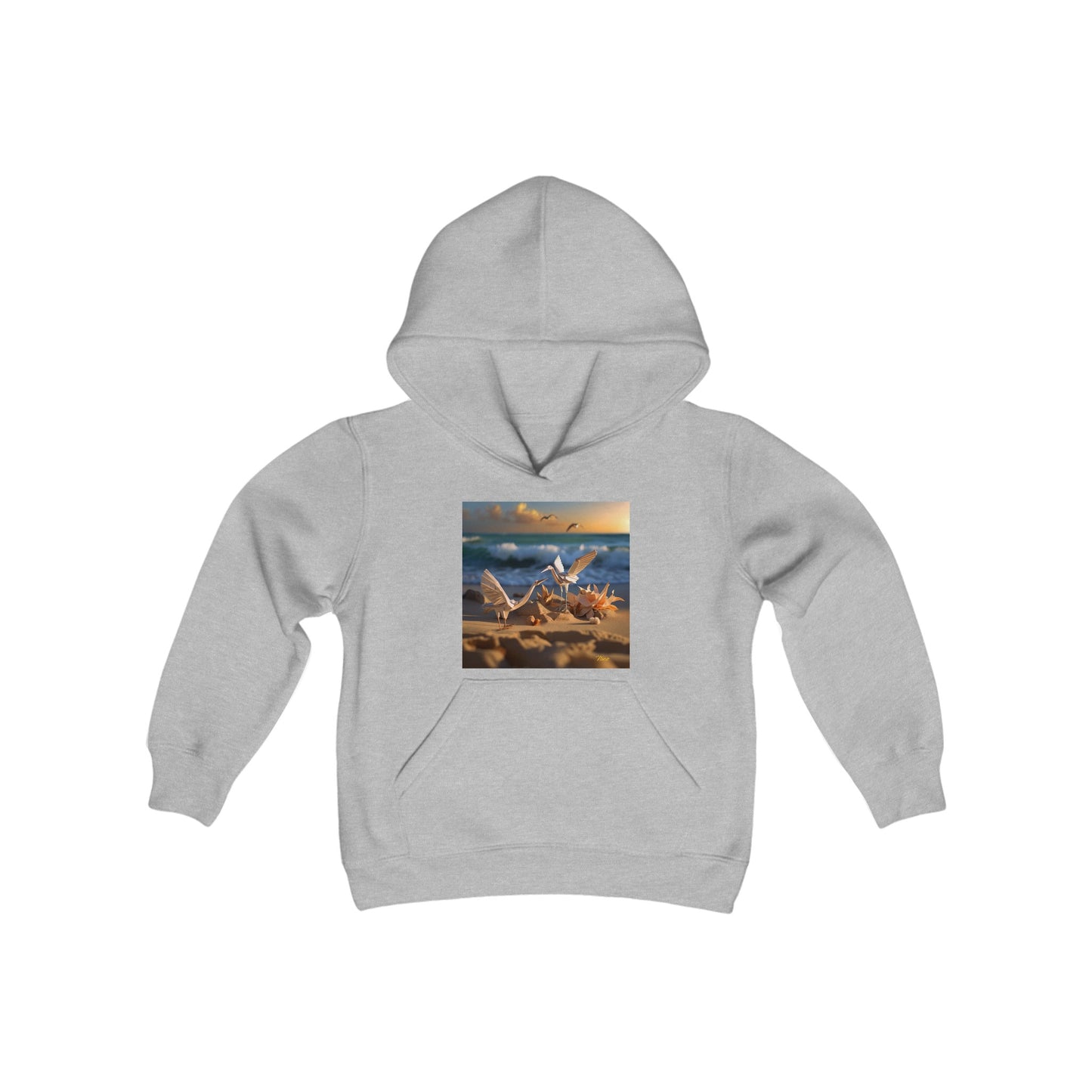 By The Seaside Series Print #3 Youth Heavy Blend Hooded Sweatshirt