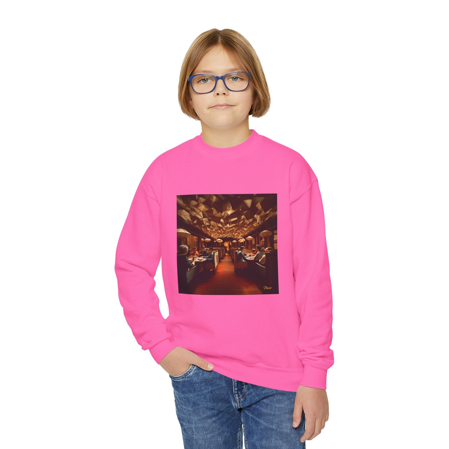 Orient Express Series Print #2 Youth Crewneck Sweatshirt