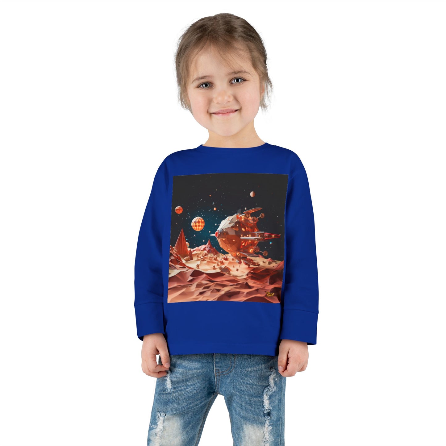 Elons' Dream Series Print #5 Toddler Long Sleeve Tee