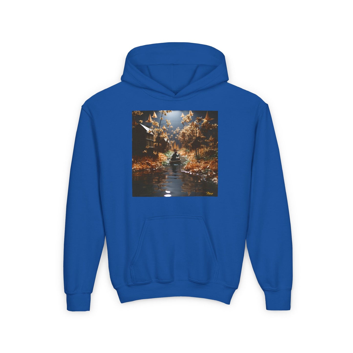 Born On A Bayou Series Print #5 Youth Heavy Blend Hooded Sweatshirt