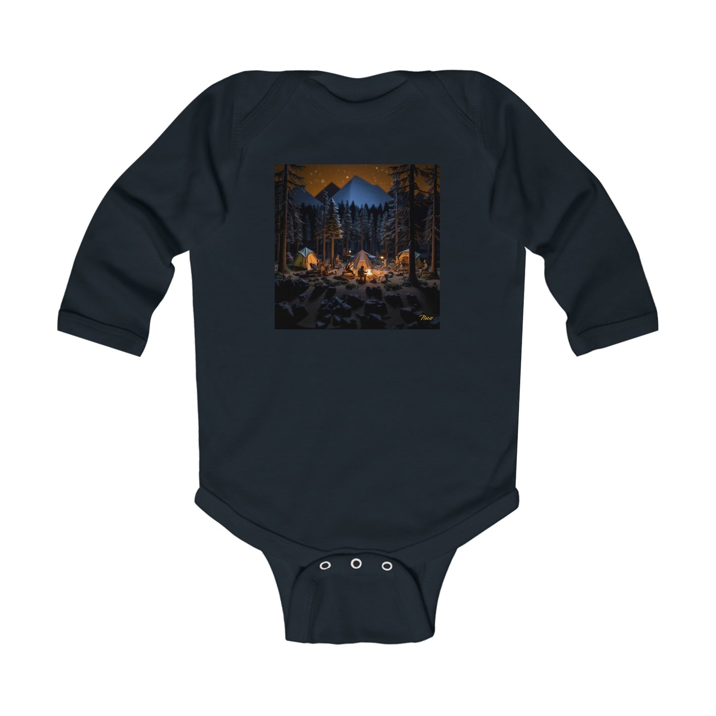 Under The Starry Skies Series Print #1 Infant Long Sleeve Bodysuit