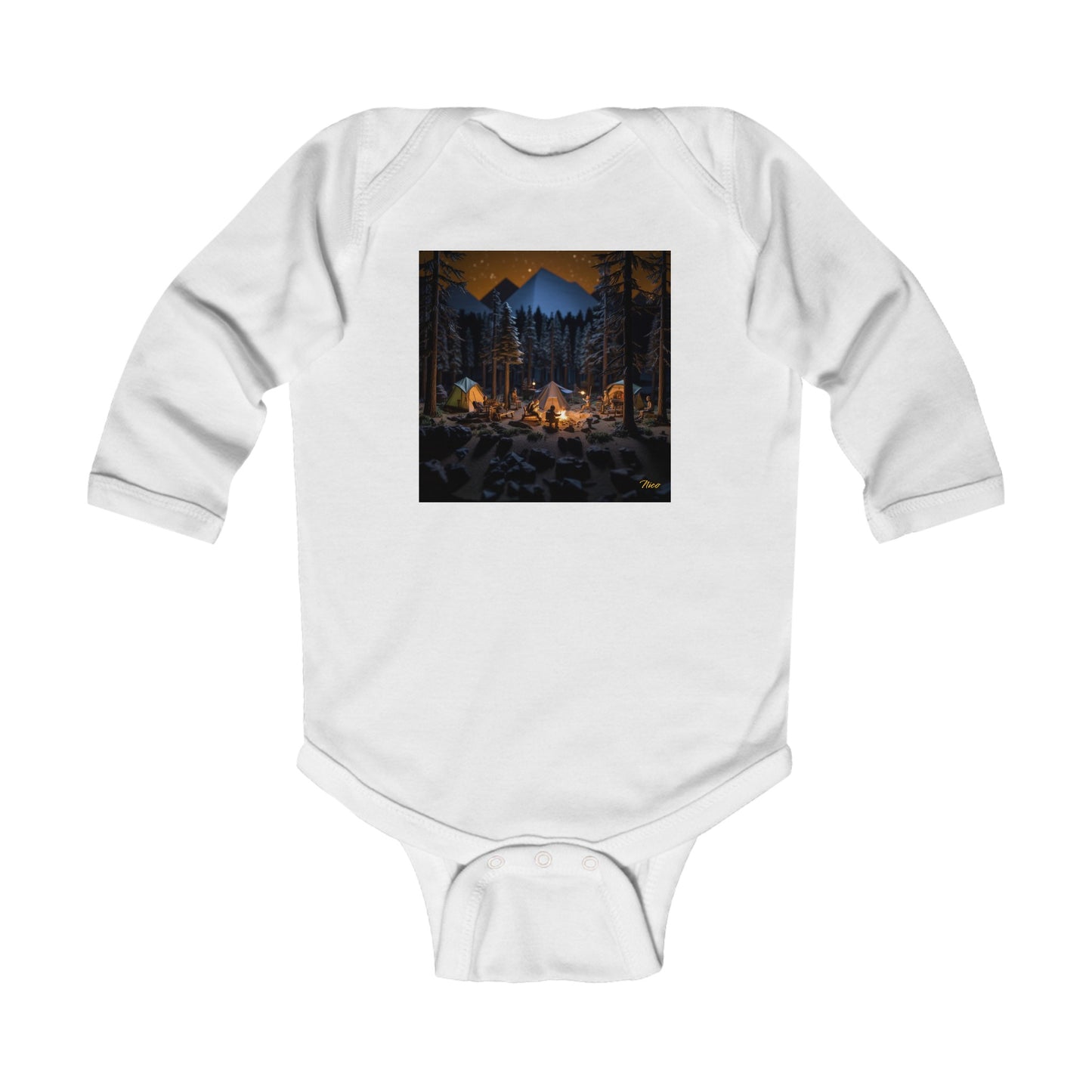 Under The Starry Skies Series Print #1 Infant Long Sleeve Bodysuit