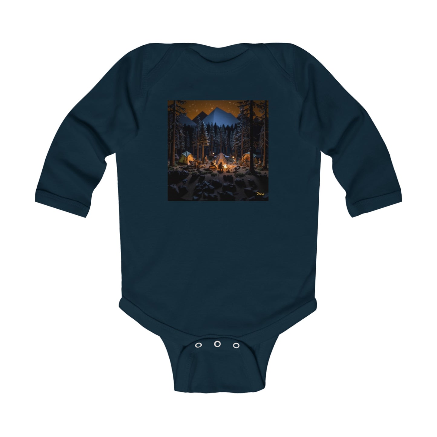 Under The Starry Skies Series Print #1 Infant Long Sleeve Bodysuit