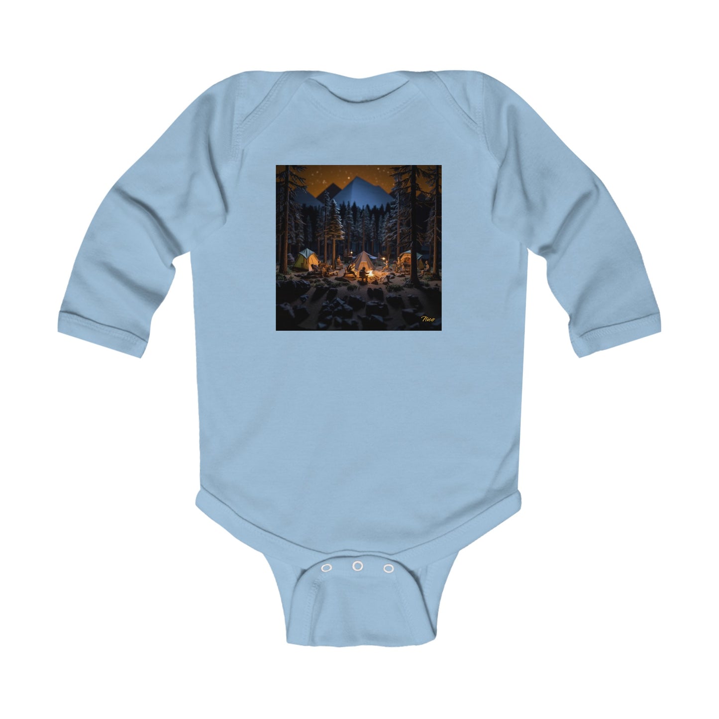 Under The Starry Skies Series Print #1 Infant Long Sleeve Bodysuit