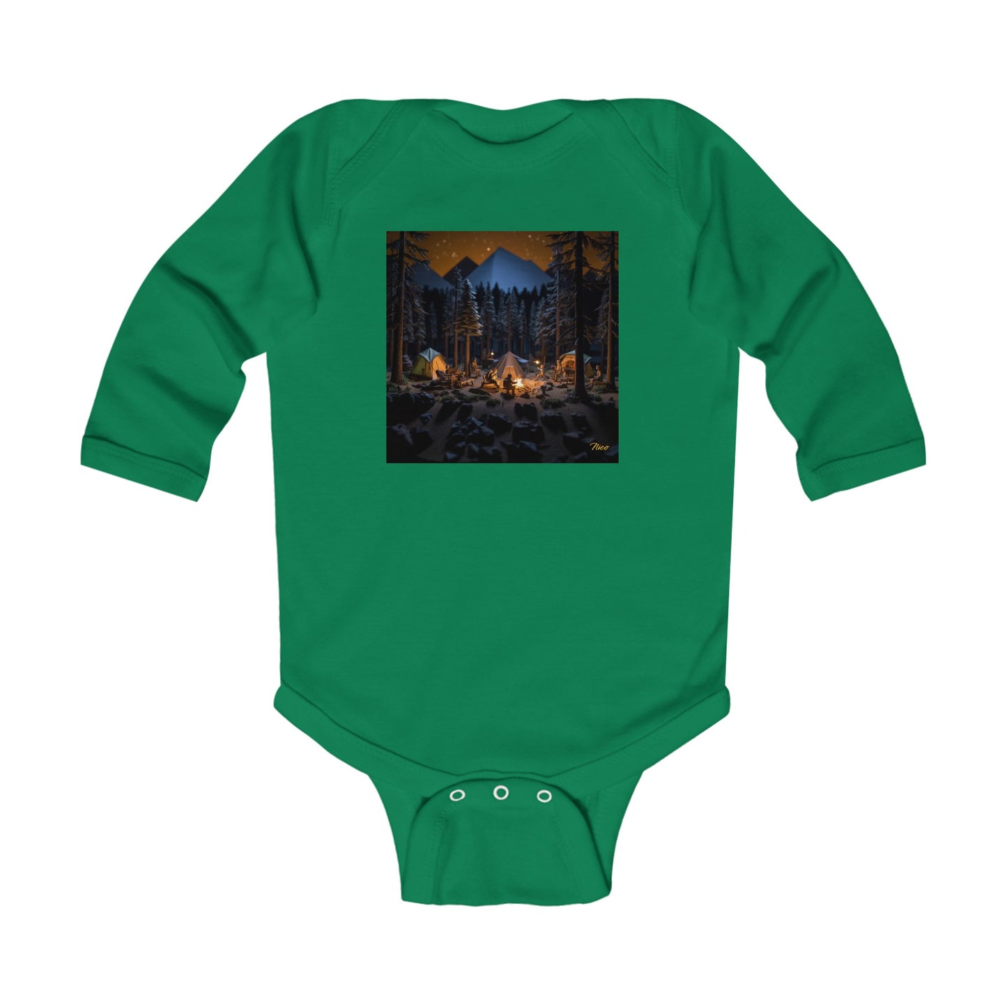 Under The Starry Skies Series Print #1 Infant Long Sleeve Bodysuit