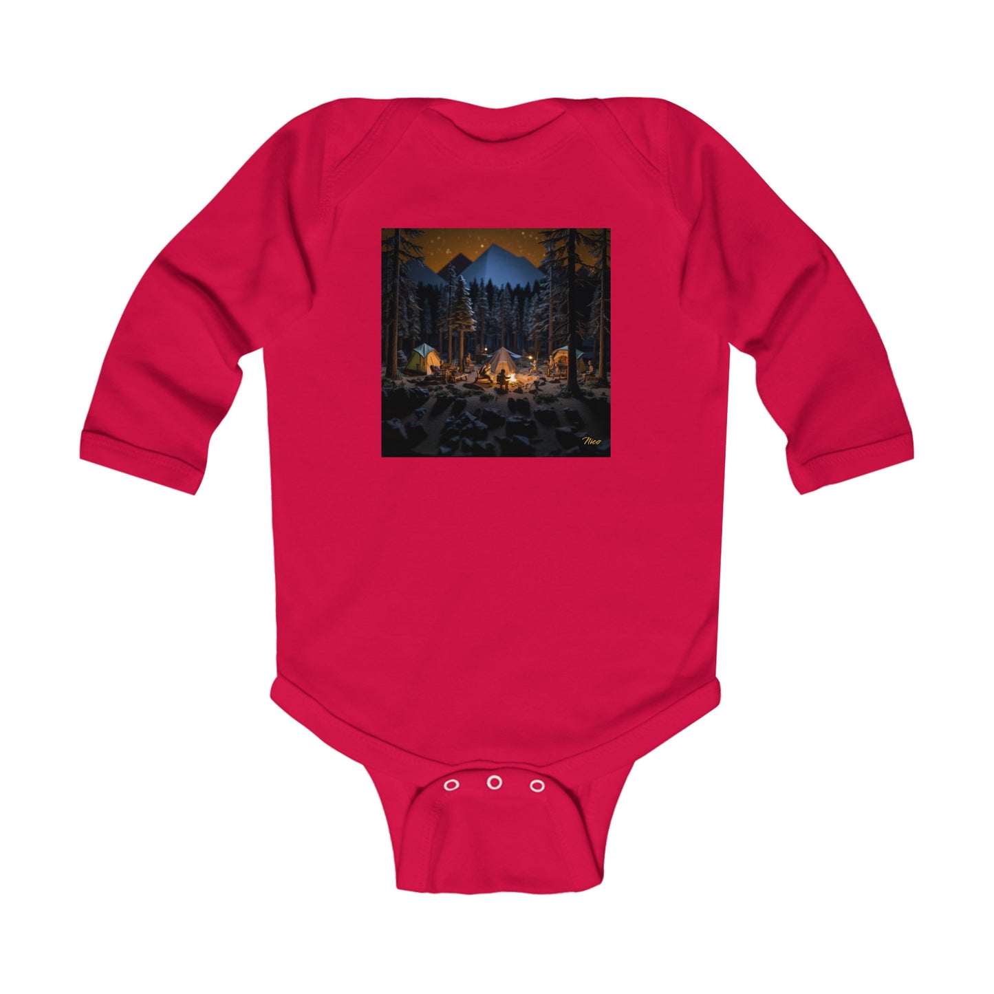 Under The Starry Skies Series Print #1 Infant Long Sleeve Bodysuit