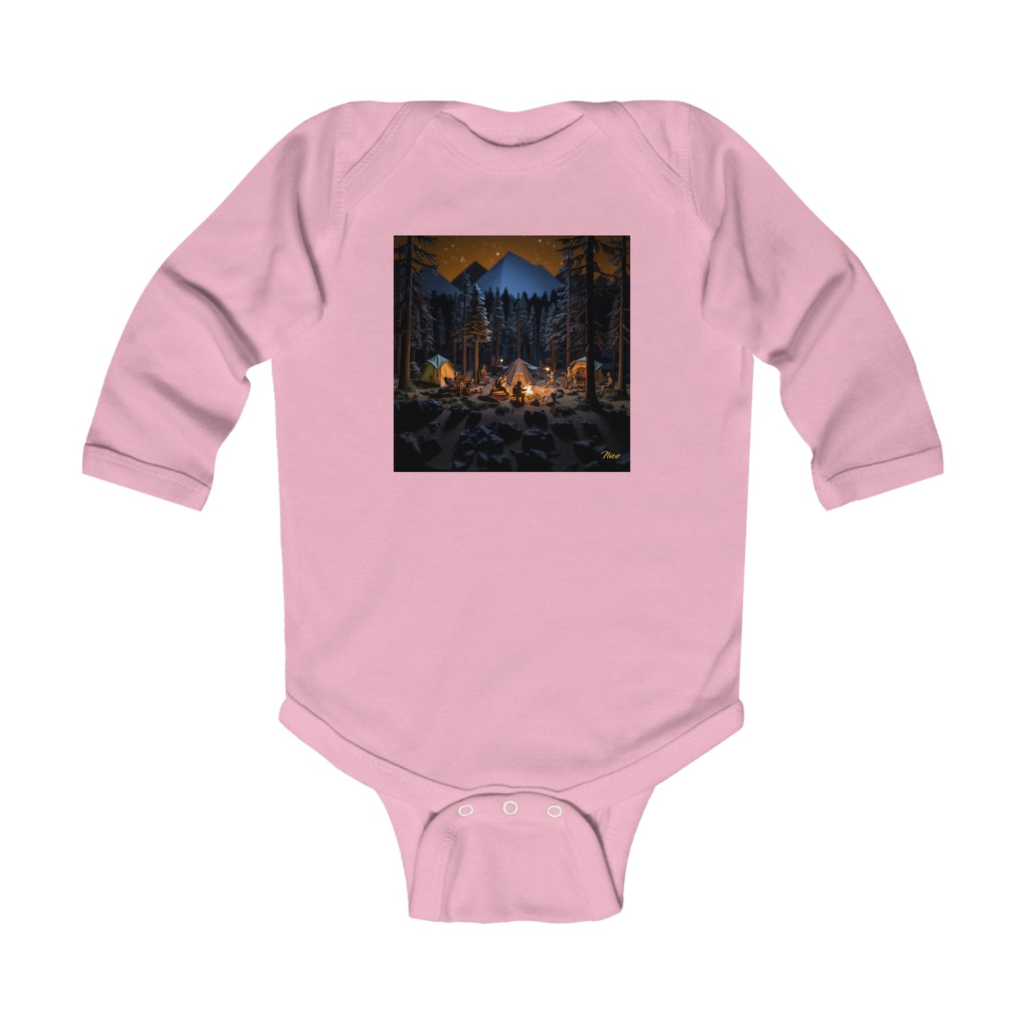 Under The Starry Skies Series Print #1 Infant Long Sleeve Bodysuit