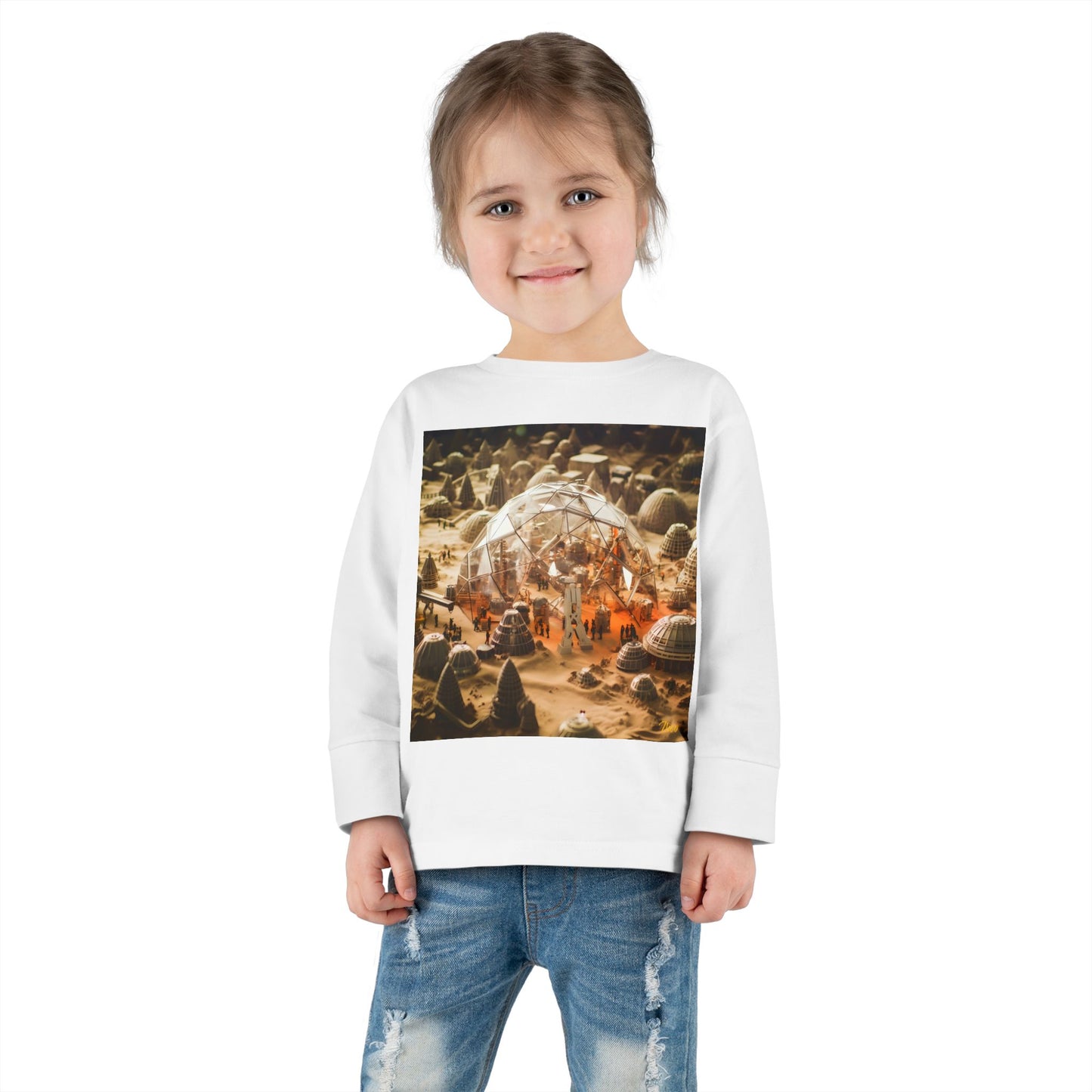 Elons' Dream Series Print #9 Toddler Long Sleeve Tee