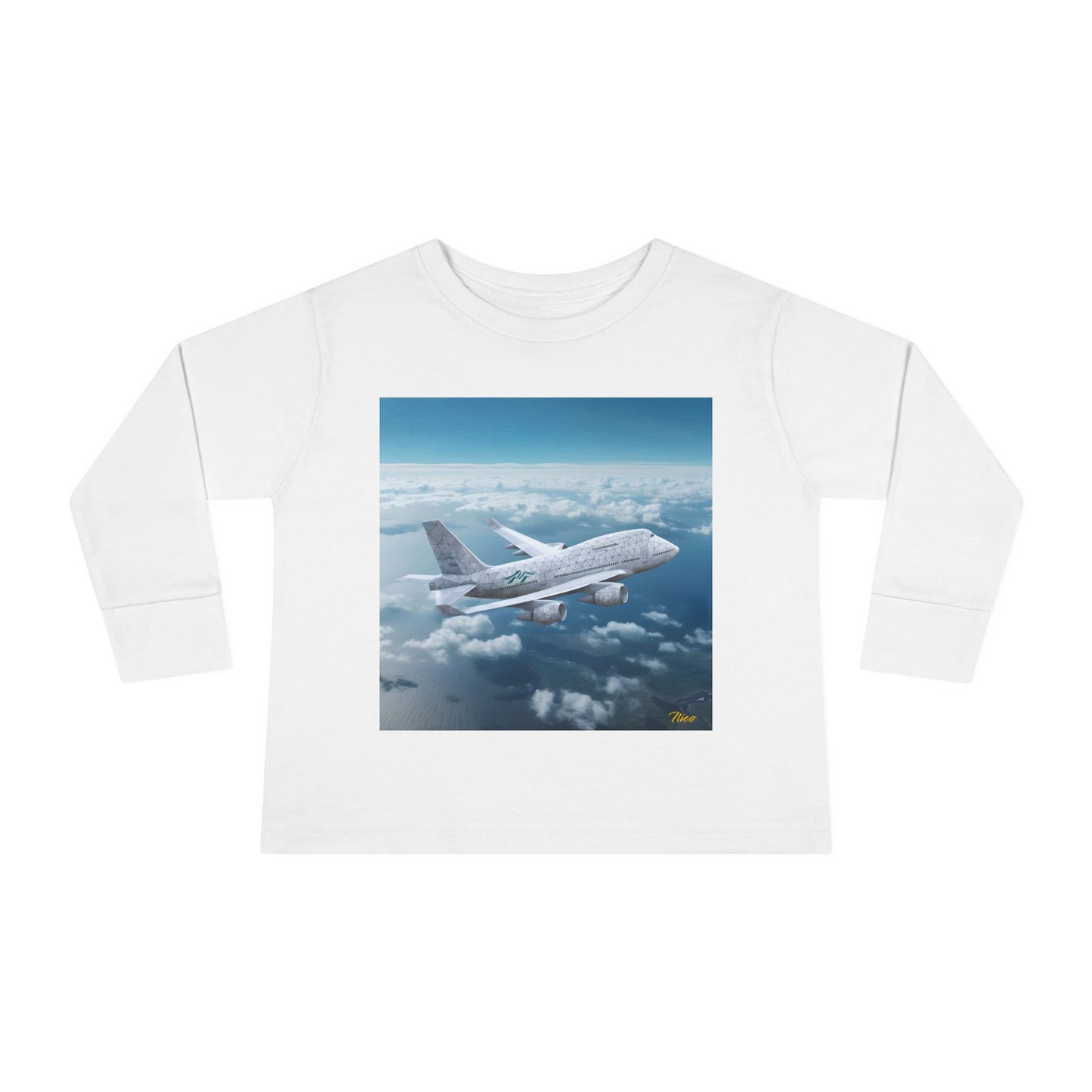 Big Ol' Jet Airliner Series Print #3 Toddler Long Sleeve Tee