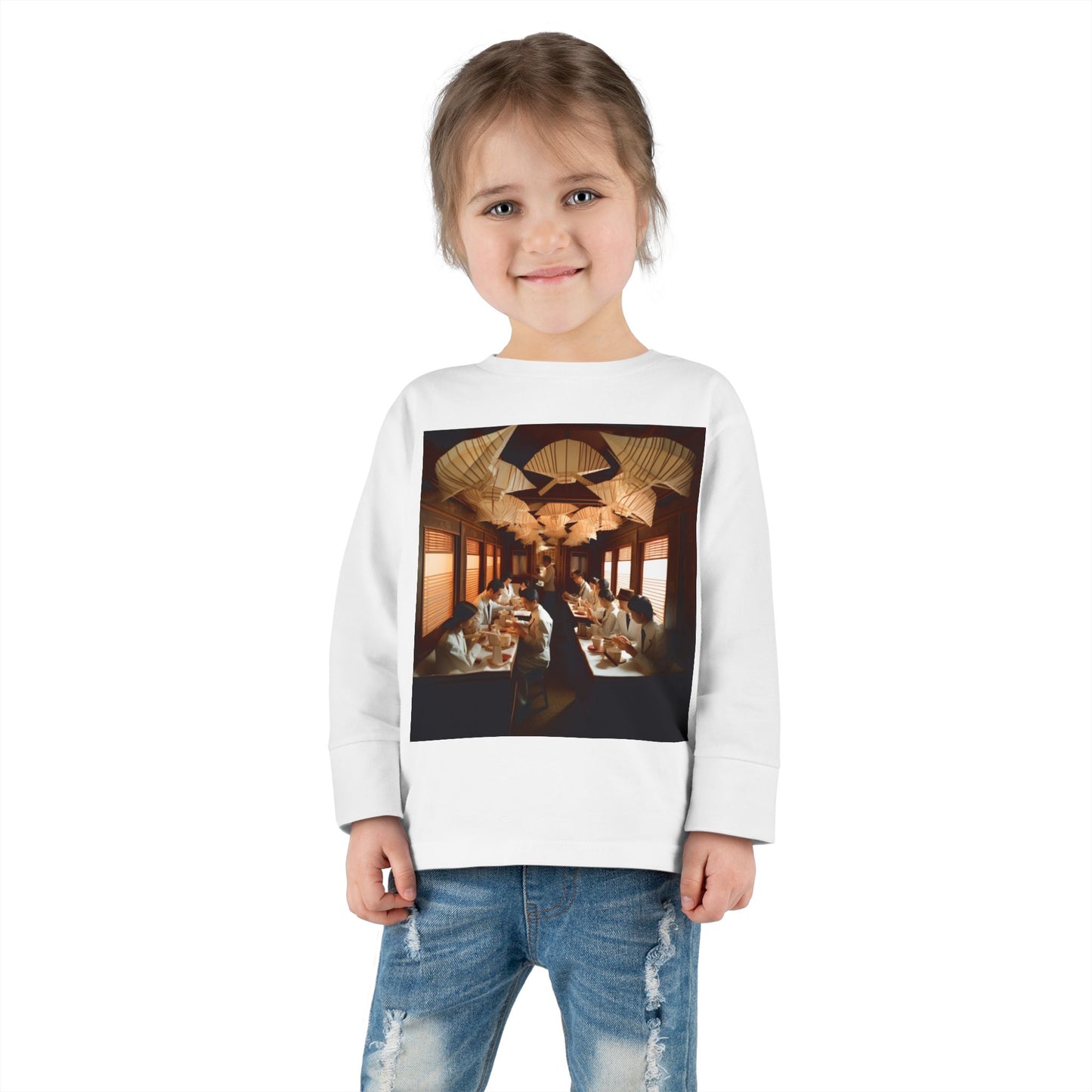 Orient Express Series Print #4 Toddler Long Sleeve Tee