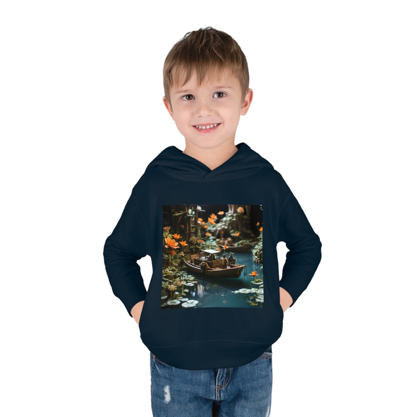 Born On A Bayou Series Print #4 Toddler Pullover Fleece Hoodie