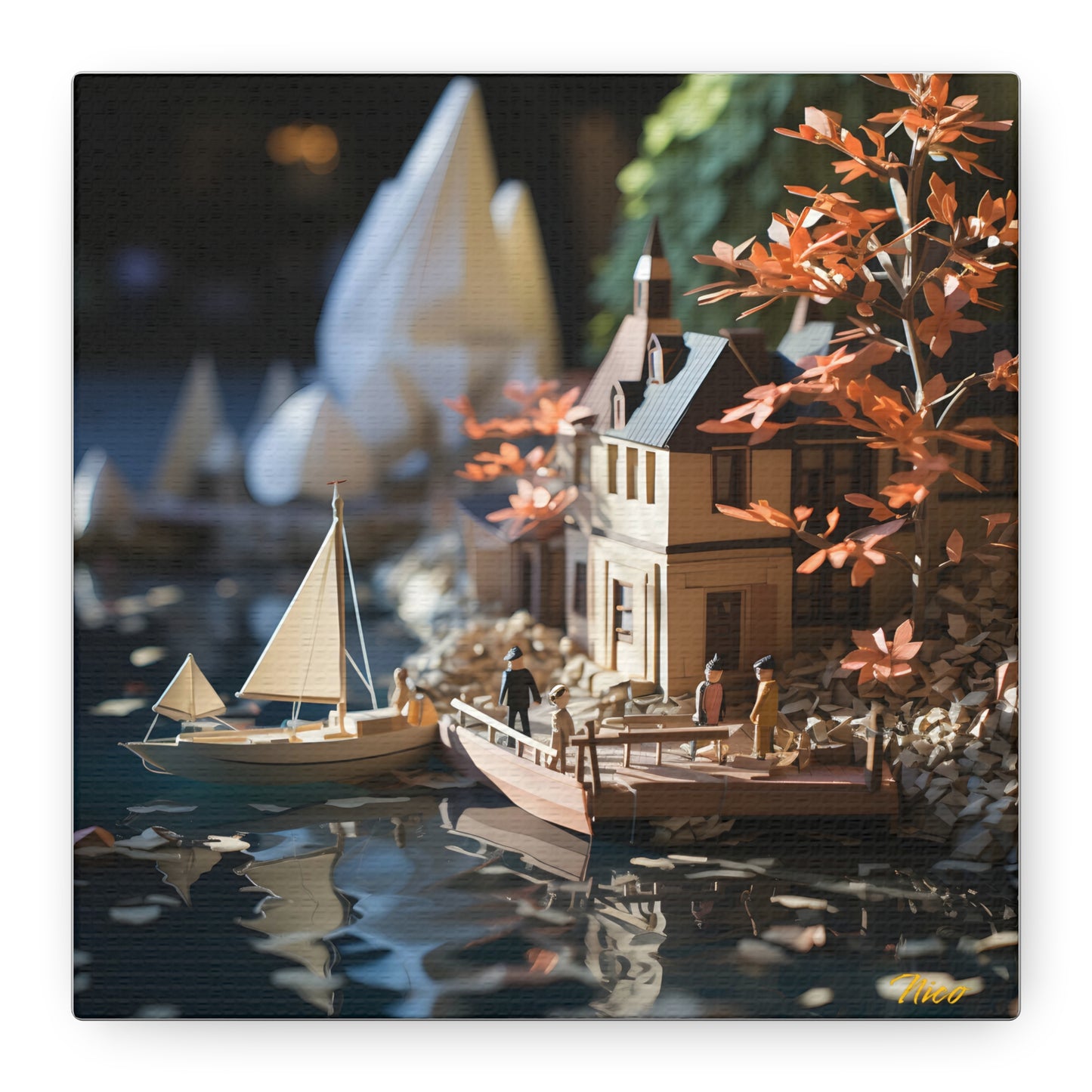 On The Docks By The Bay Series Print #9 - Streched Matte Canvas Print, 1.25" Thick