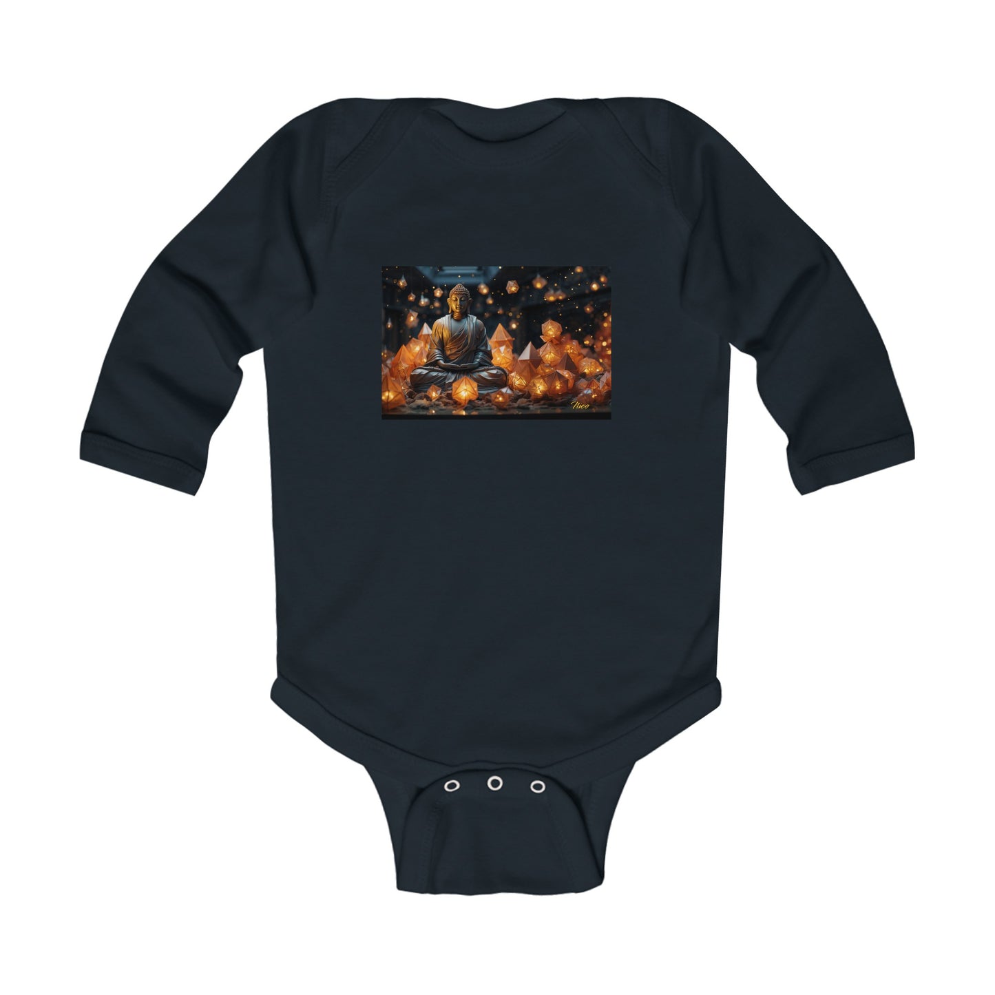 Ascending Buddah Series Print #10 Infant Long Sleeve Bodysuit