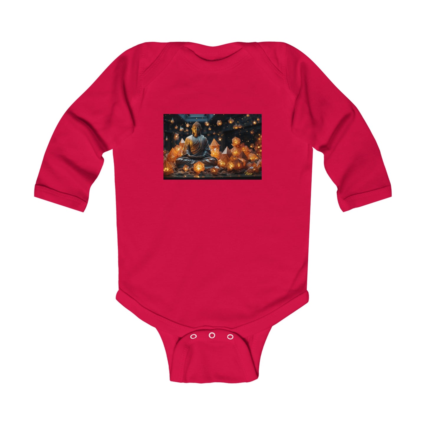 Ascending Buddah Series Print #10 Infant Long Sleeve Bodysuit