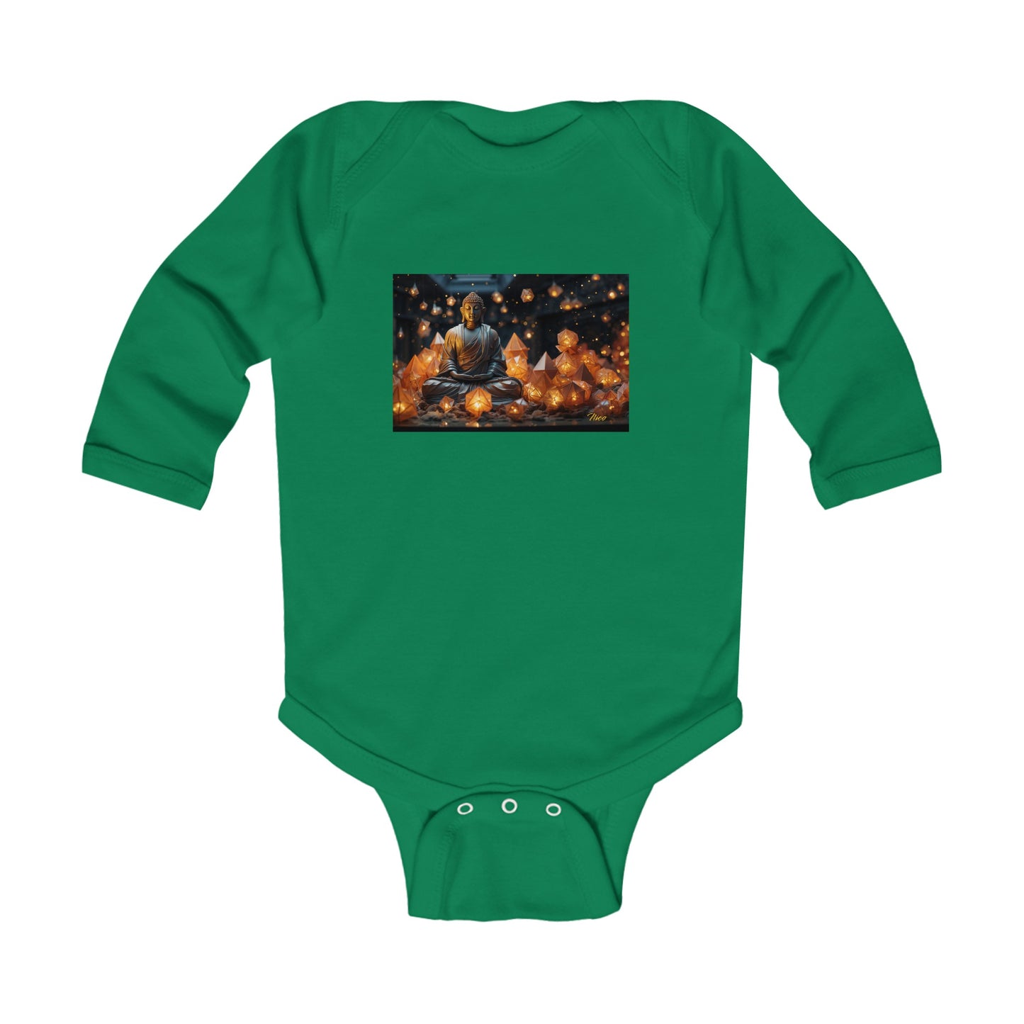 Ascending Buddah Series Print #10 Infant Long Sleeve Bodysuit