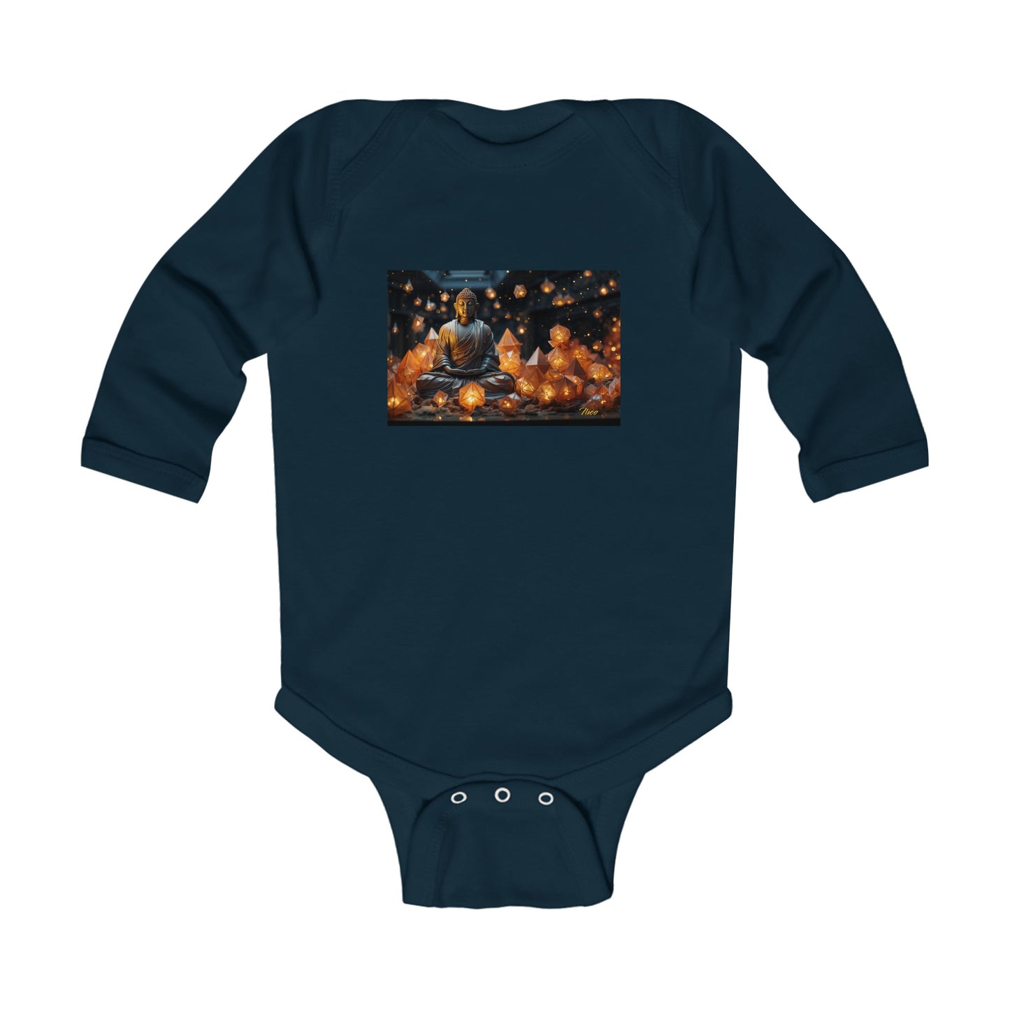 Ascending Buddah Series Print #10 Infant Long Sleeve Bodysuit