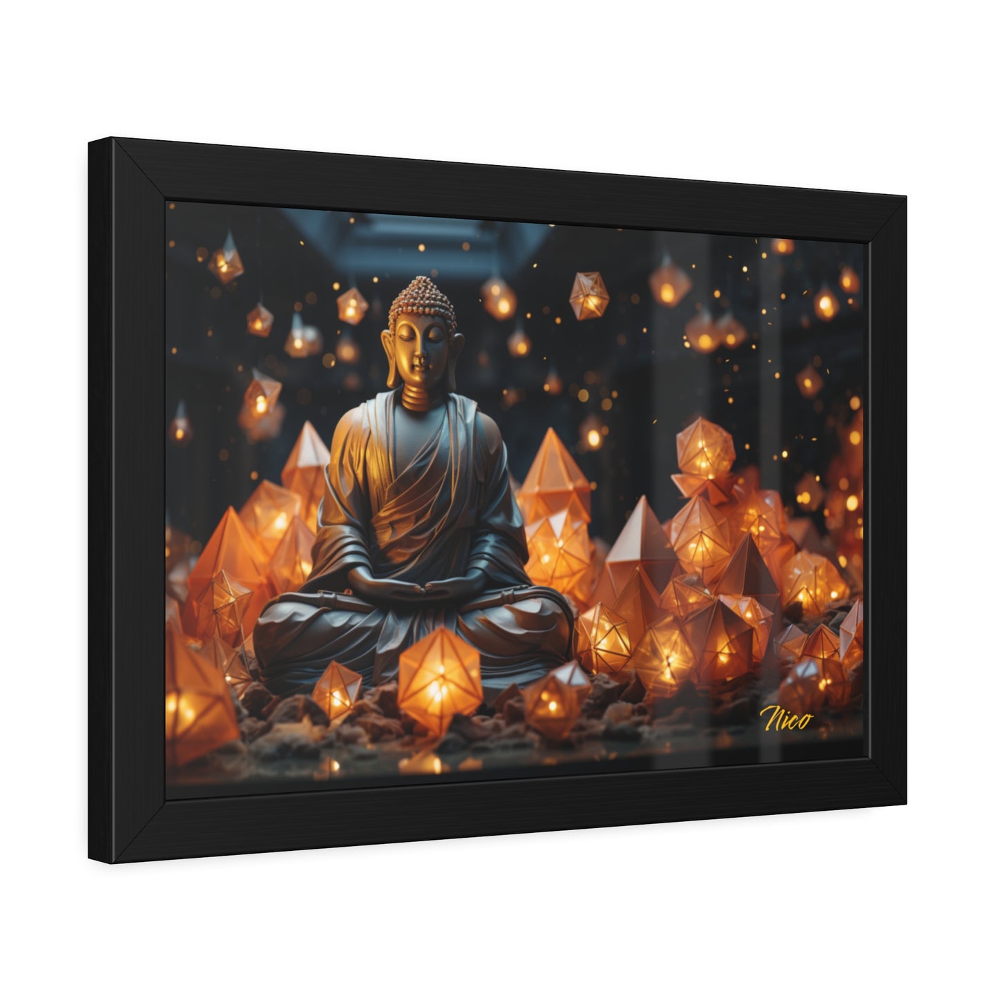 Ascending Buddha Series Print #10- Framed Fine Art Paper Print