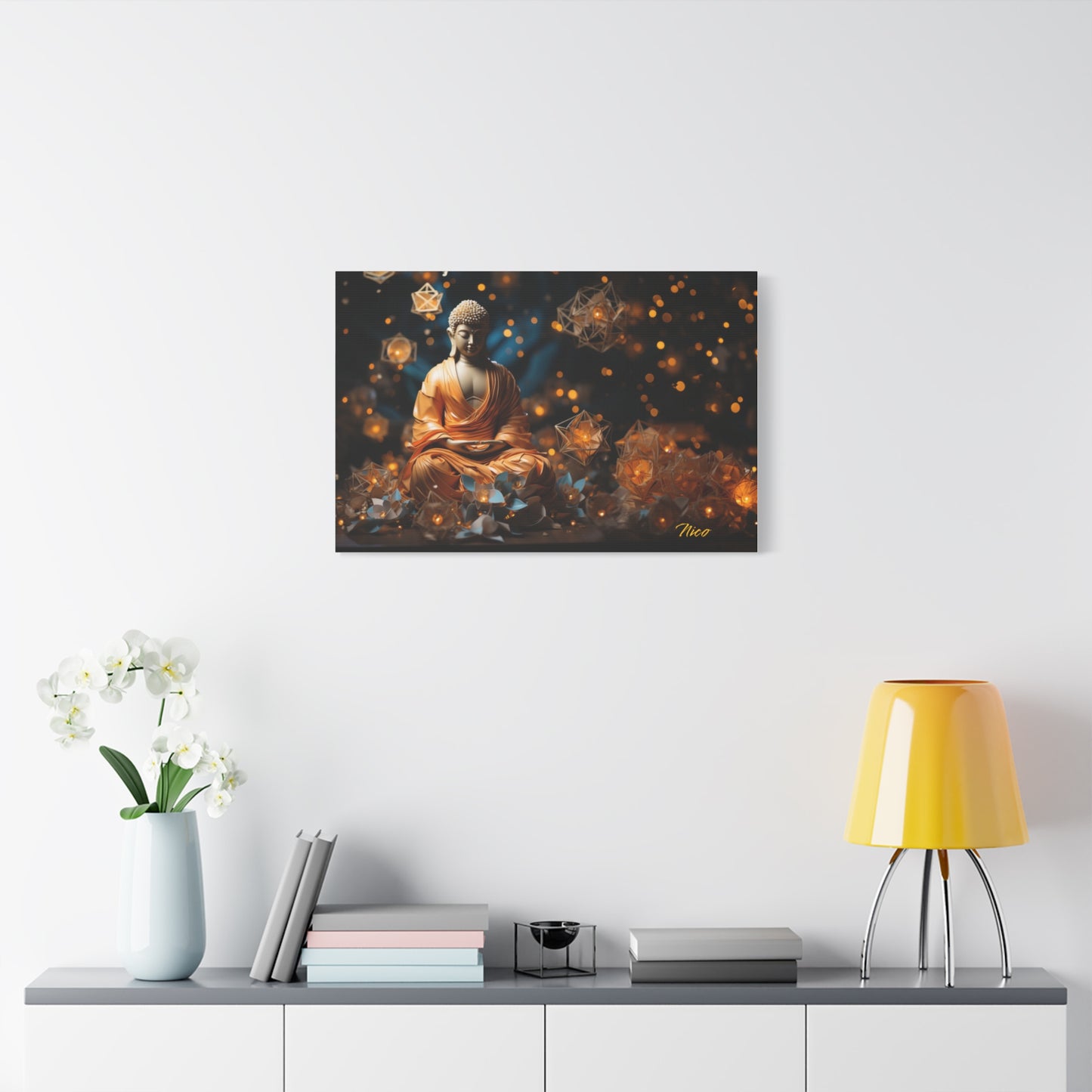 Ascending Buddha Series Print #8 - Streched Matte Canvas Print, 1.25" Thick