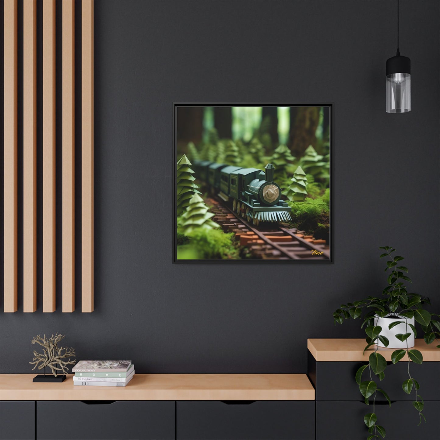 Orient Express Series Print #7 - Black Framed Canvas Print