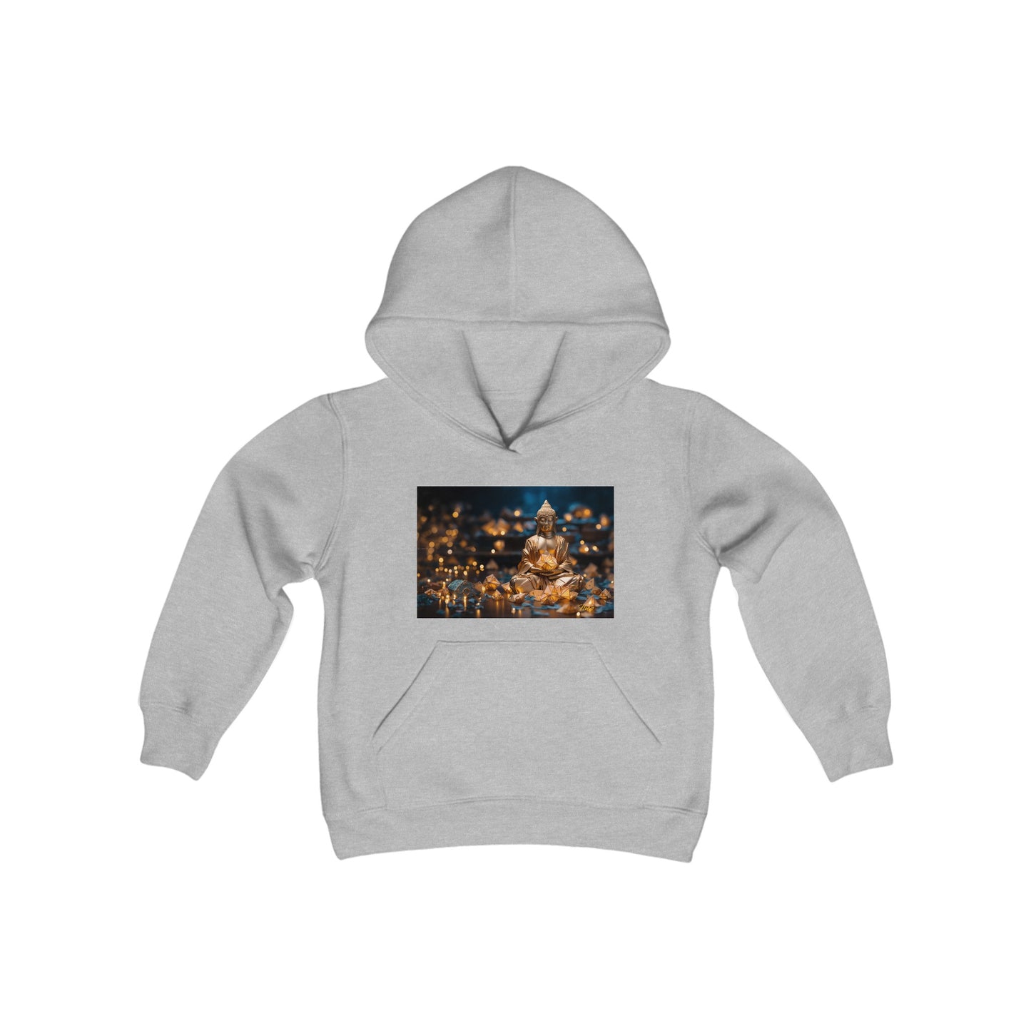 Ascending Buddah Series Print #9 Youth Heavy Blend Hooded Sweatshirt