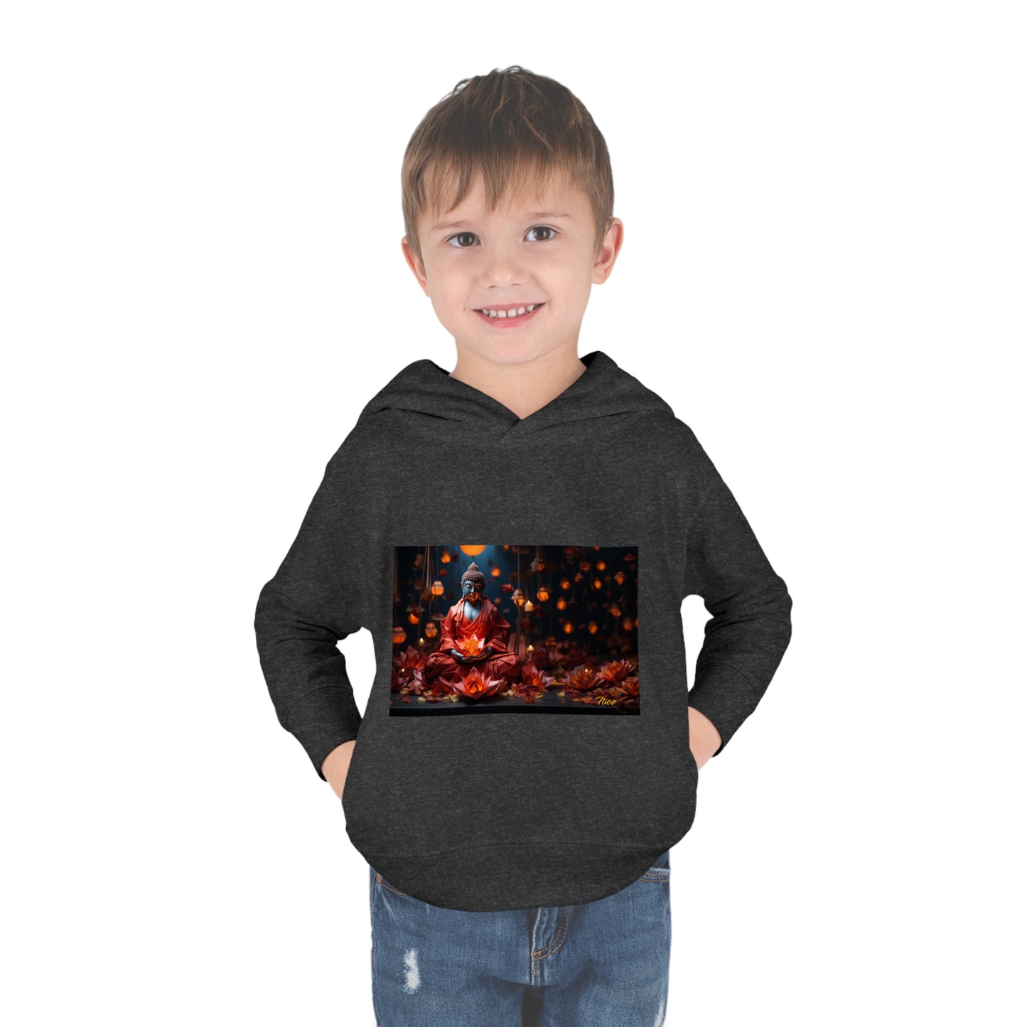 Ascending Buddah Series Print #2 Toddler Pullover Fleece Hoodie