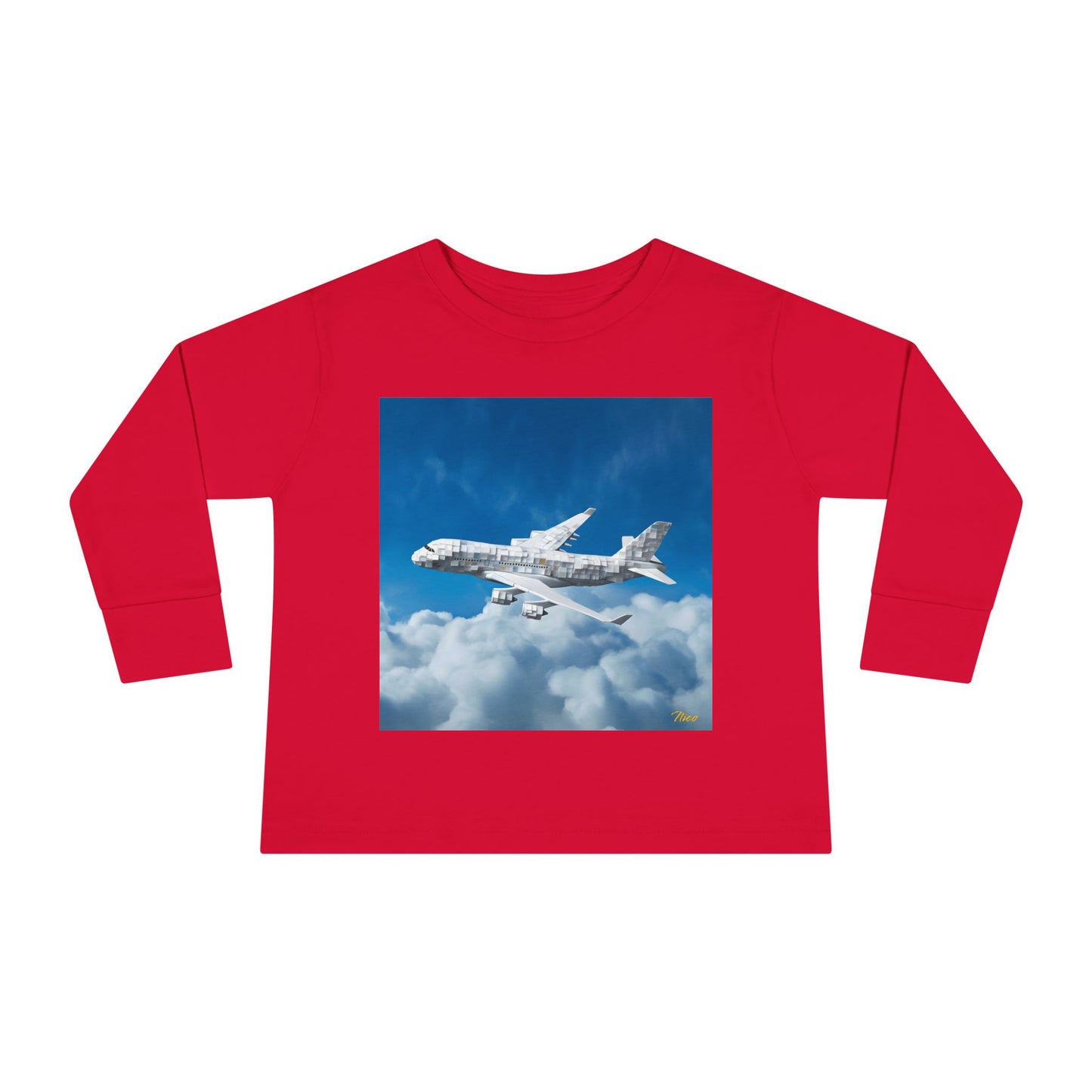 Big Ol' Jet Airliner Series Print #5 Toddler Long Sleeve Tee