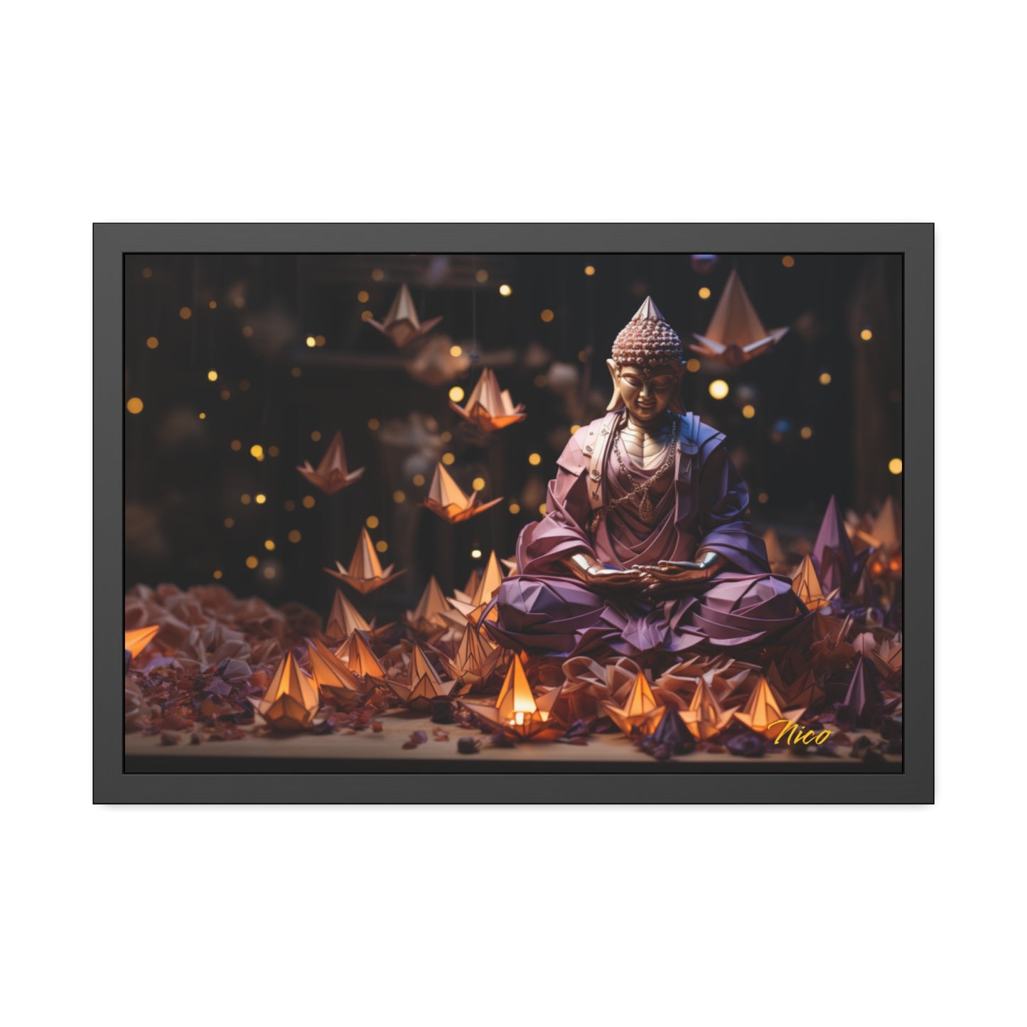 Ascending Buddha Series Print #6 - Framed Fine Art Paper Print