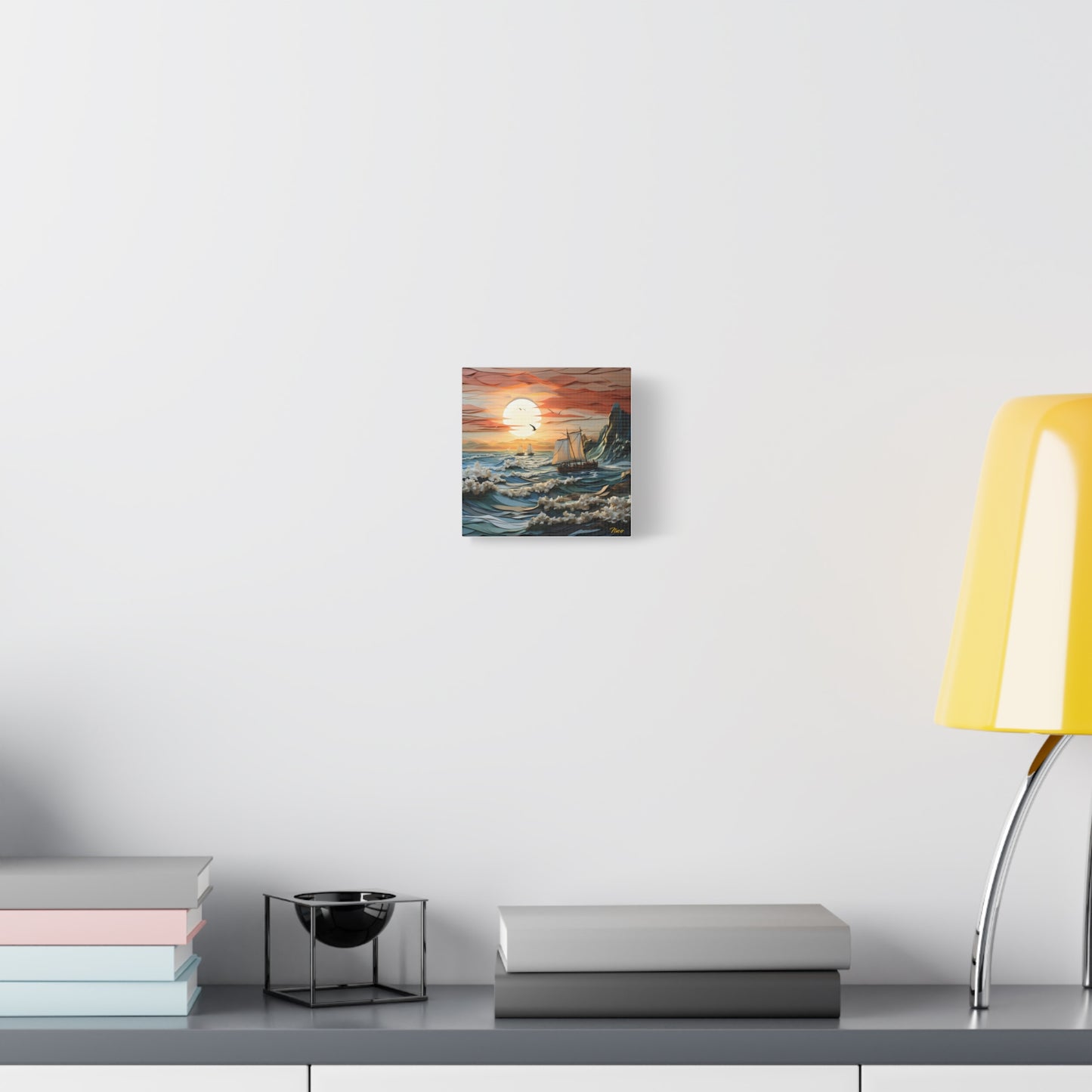 Into The Sunset Series Print #6 - Streched Matte Canvas Print, 1.25" Thick