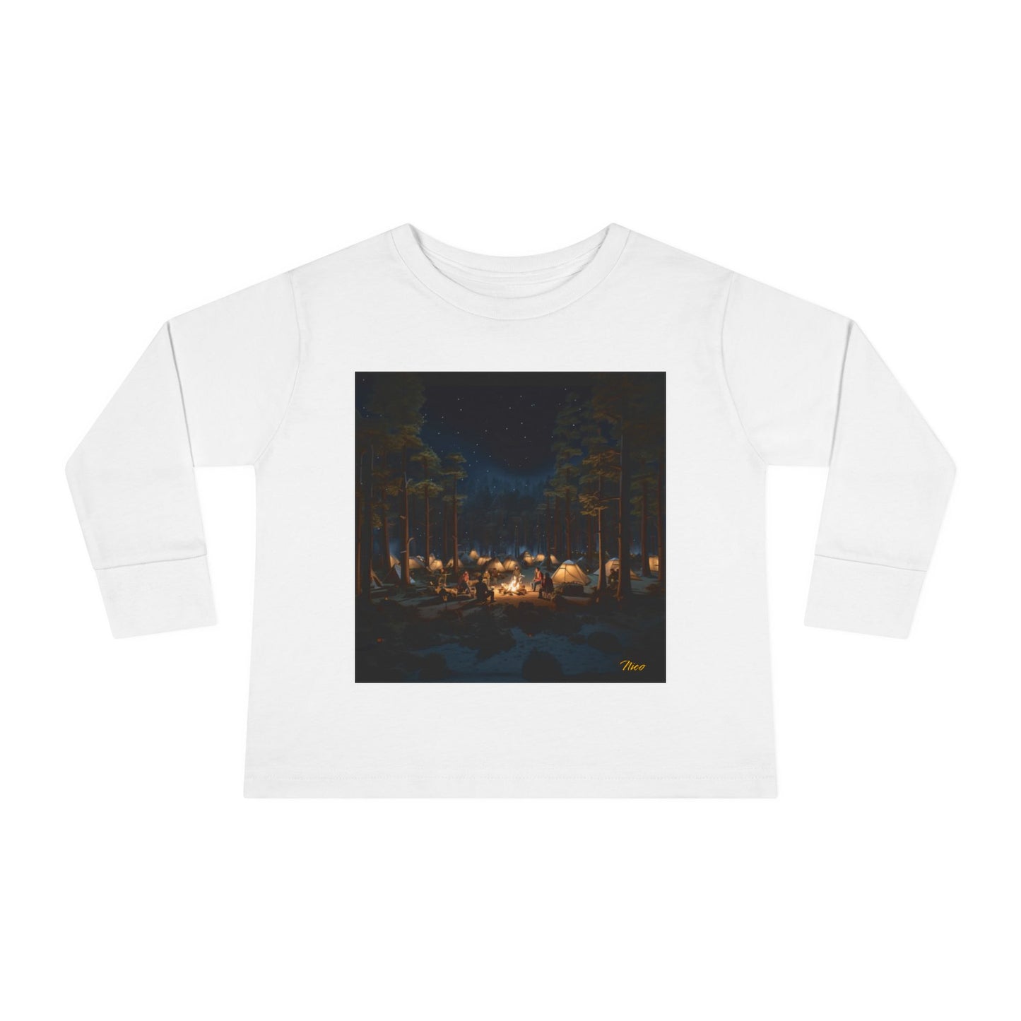 Under The Starry Skies Series Print #5 Toddler Long Sleeve Tee