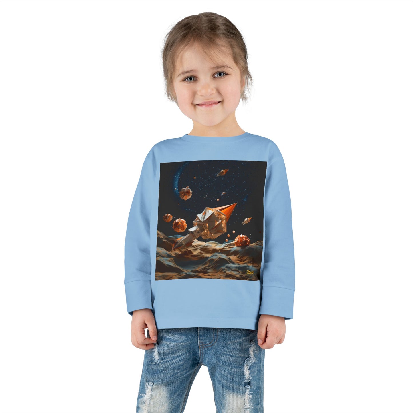 Elons' Dream Series Print #3 Toddler Long Sleeve Tee