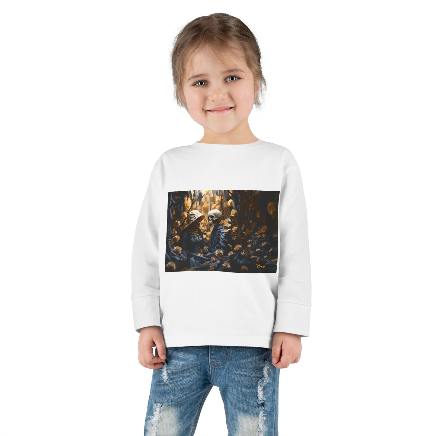 Halloween 2024 Series Print #4 Toddler Long Sleeve Tee