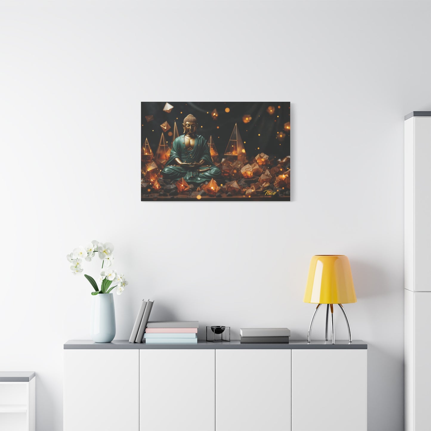 Ascending Buddha Series Print #4 - Streched Matte Canvas Print, 1.25" Thick