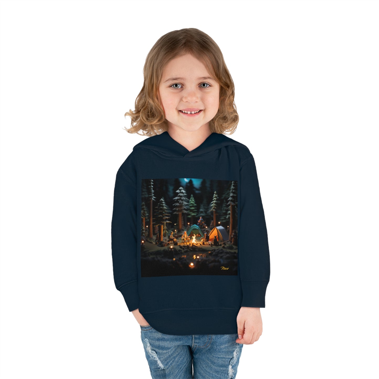 Under The Starry Skies Series Print #3 Toddler Pullover Fleece Hoodie