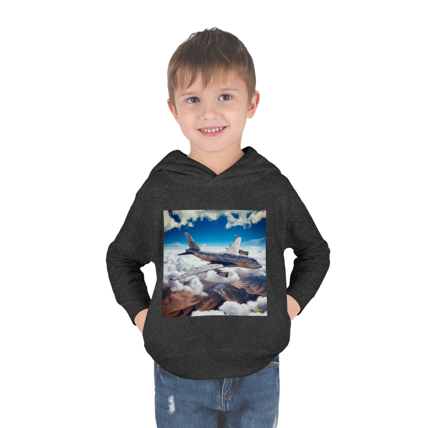 Frequent Flyer Miles Series Print #9 Toddler Pullover Fleece Hoodie