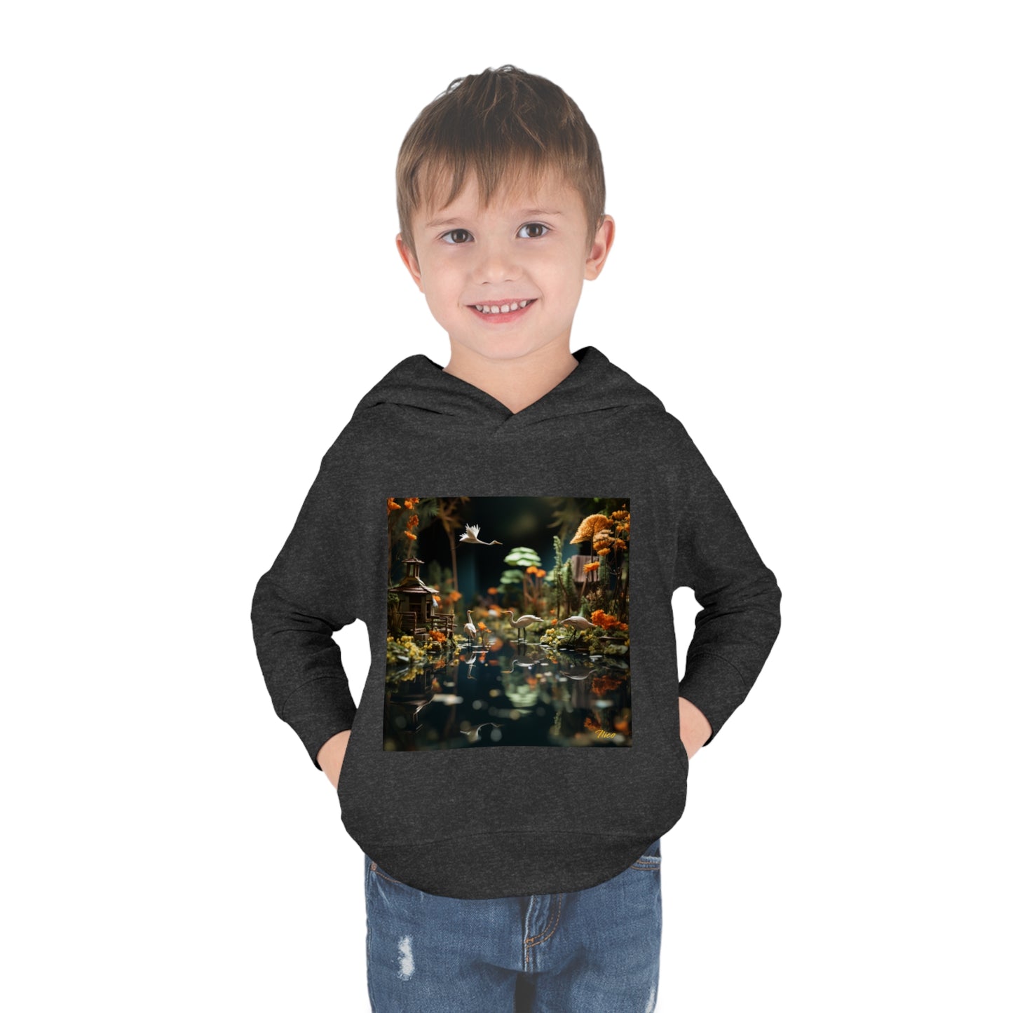 Born On A Bayou Series Print #6 Toddler Pullover Fleece Hoodie