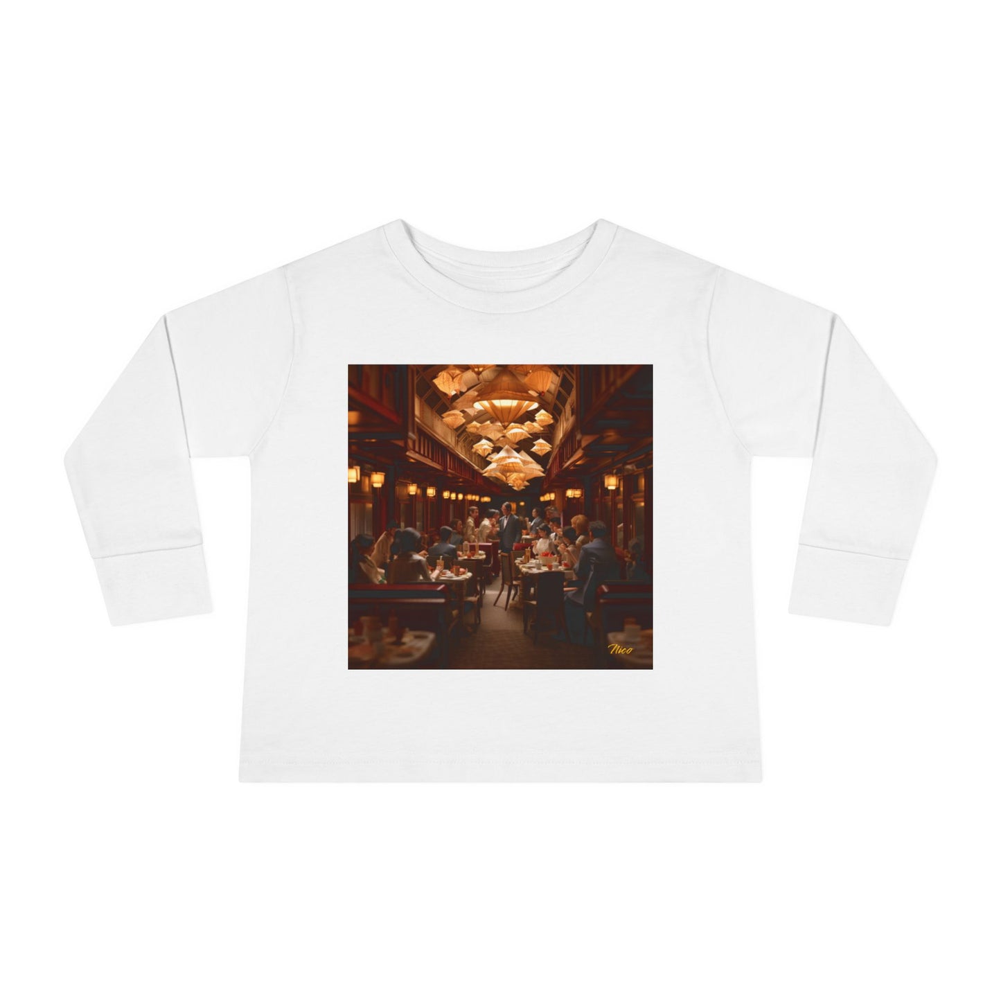 Orient Express Series Print #8 Toddler Long Sleeve Tee