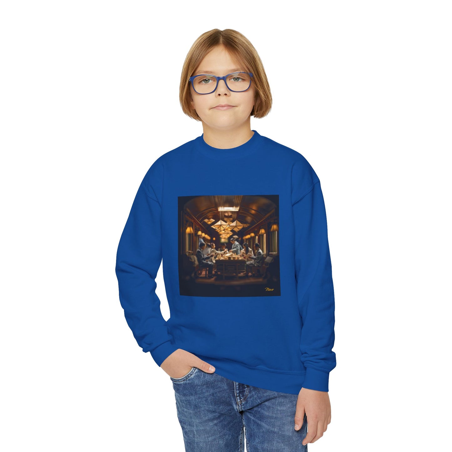 Orient Express Series Print #6 Youth Crewneck Sweatshirt