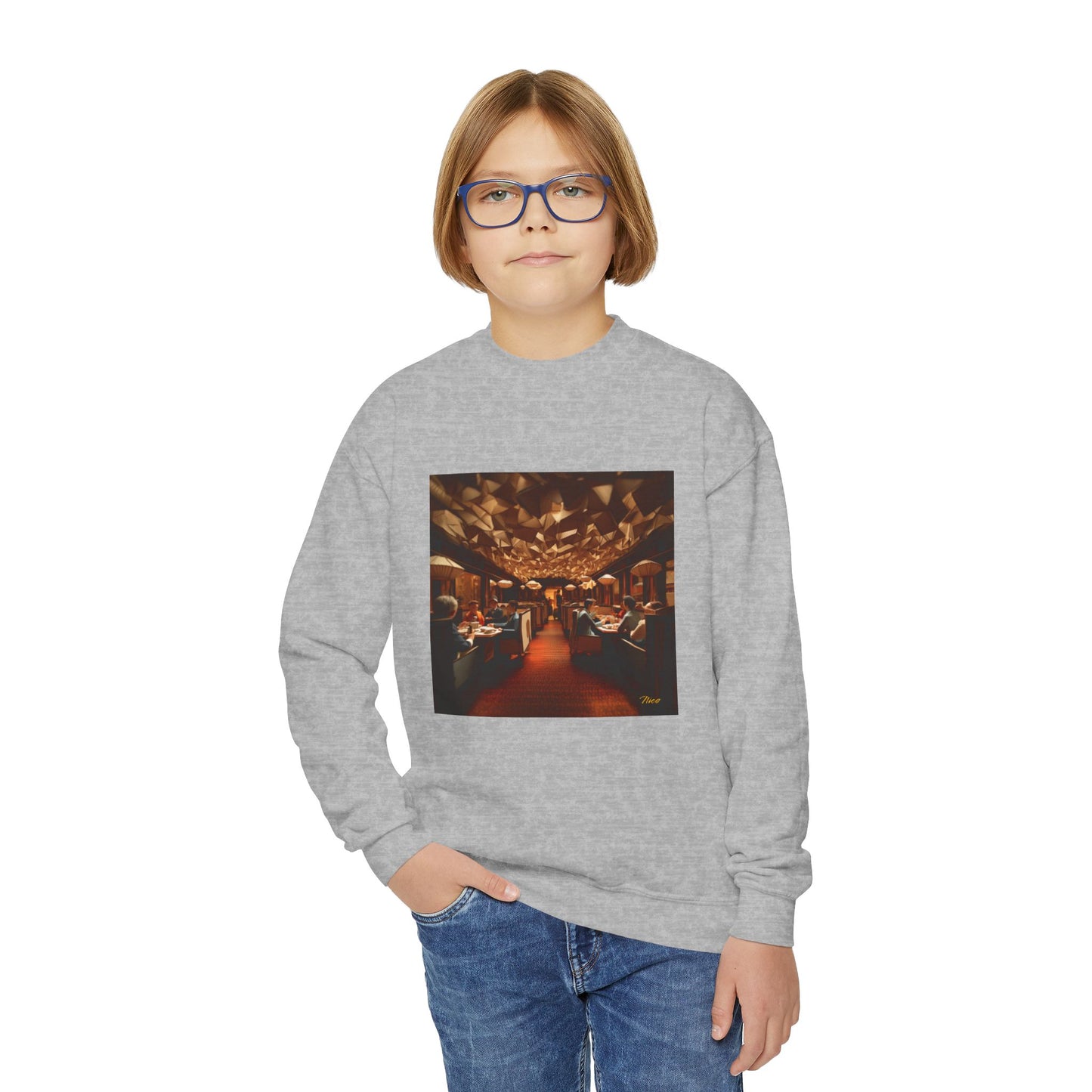 Orient Express Series Print #2 Youth Crewneck Sweatshirt