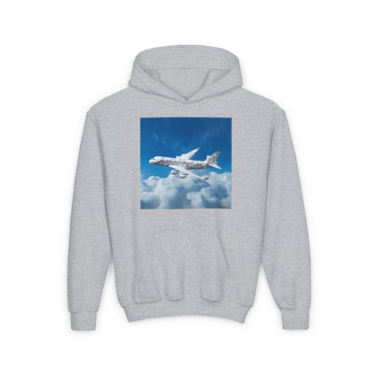 Frequent Flyer Miles Series Print #5 Youth Heavy Blend Hooded Sweatshirt