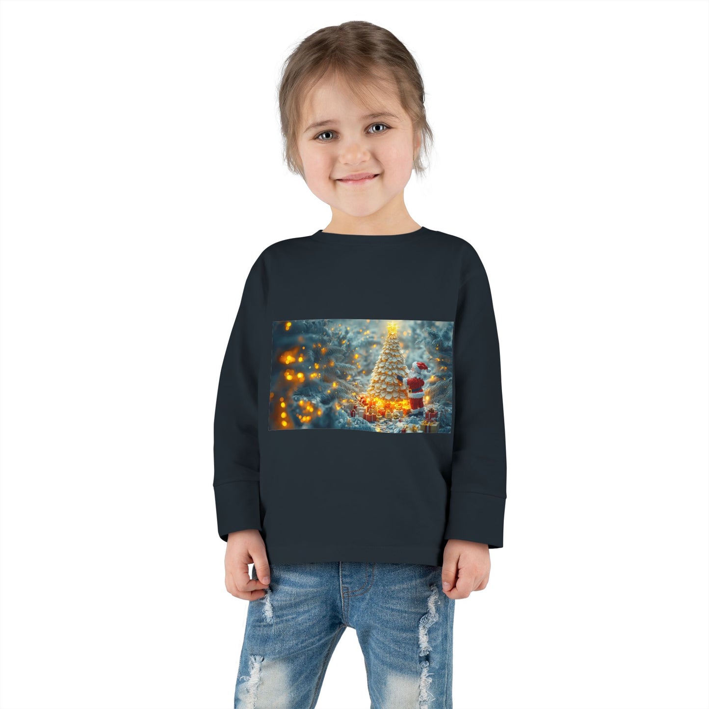 Chirstmas 2024 Series Print #10 Toddler Long Sleeve Tee