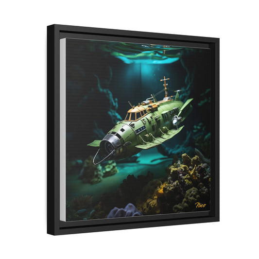20,000 Under The Sea Series Print #10 - Black Framed Canvas Print
