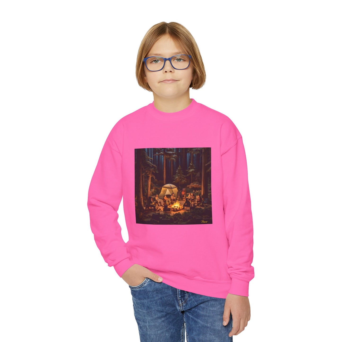 Under The Starry Skies Series Print #4 Youth Crewneck Sweatshirt