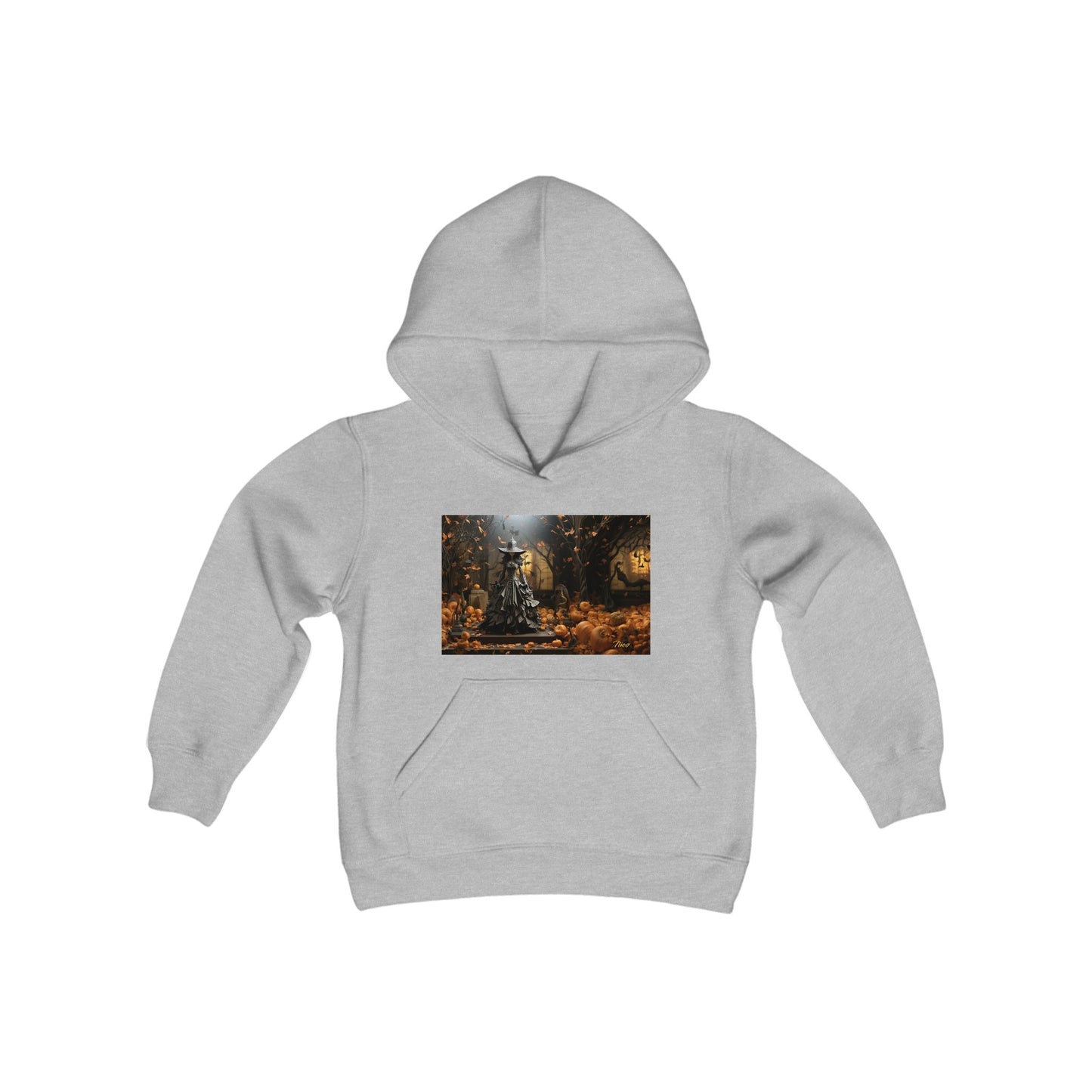 Halloween 2024 Series Print #10 Youth Heavy Blend Hooded Sweatshirt