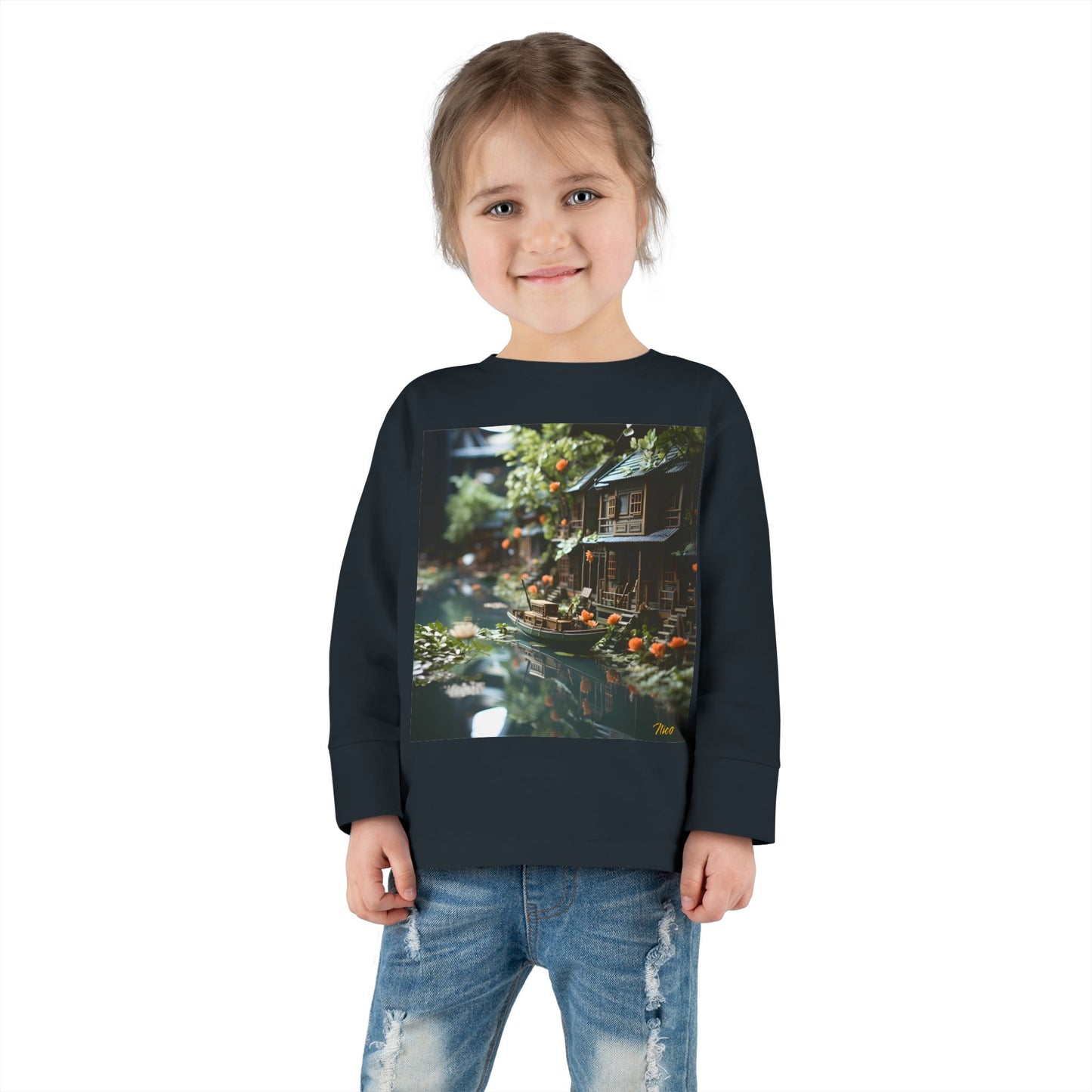 Born On A Bayou Series Print #9 Toddler Long Sleeve Tee