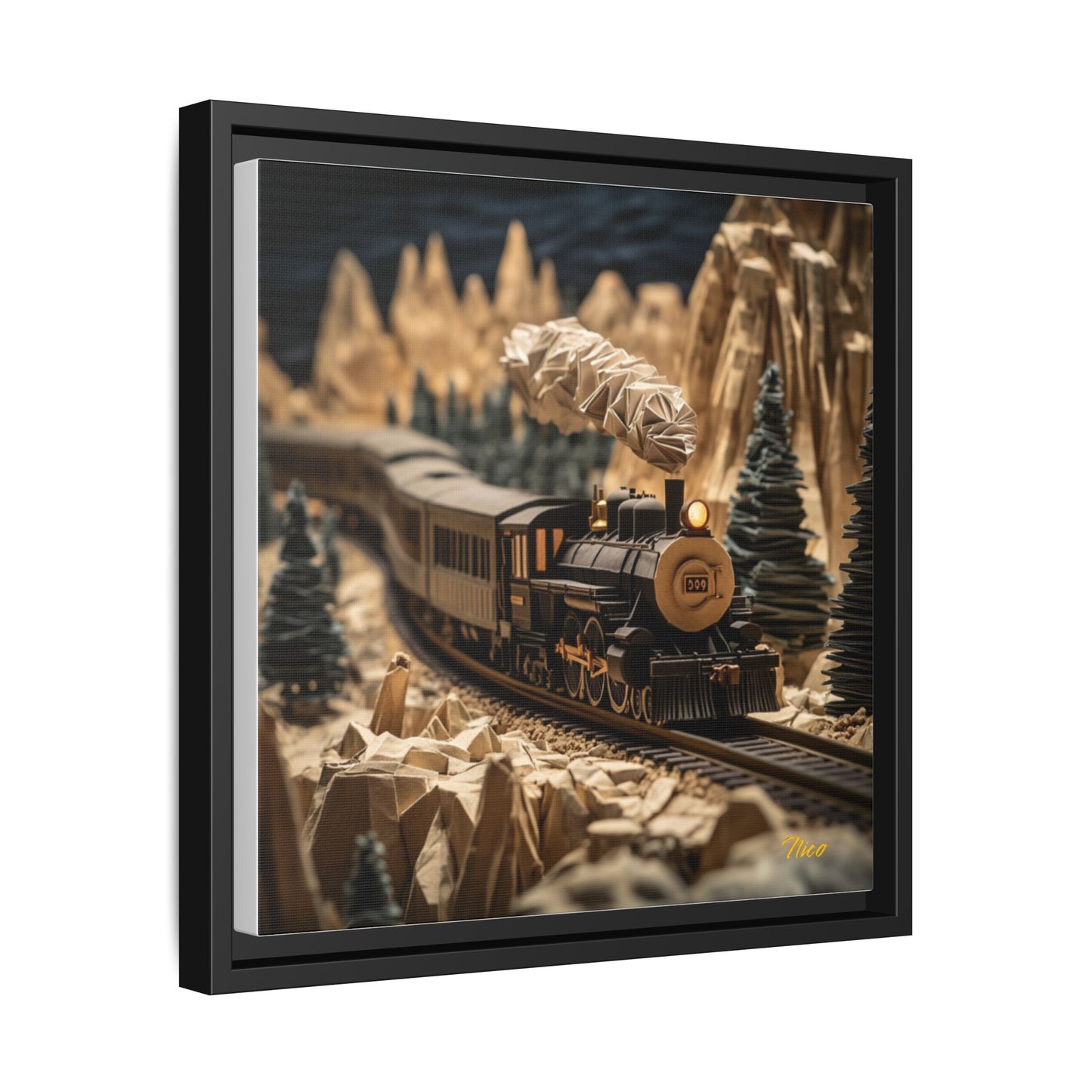 Orient Express Series Print #1 - Black Framed Canvas Print