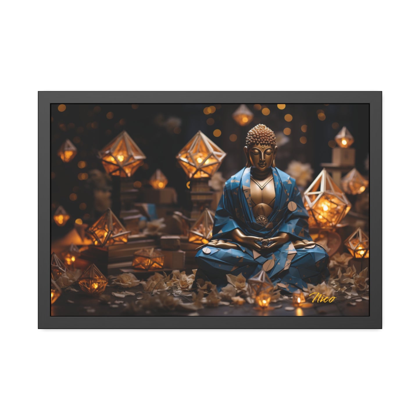 Ascending Buddha Series Print #3 - Framed Fine Art Paper Print