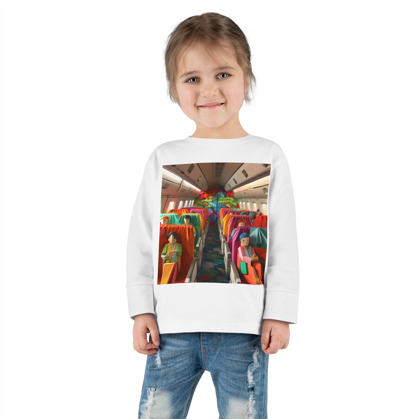 Big Ol' Jet Airliner Series Print #2 Toddler Long Sleeve Tee