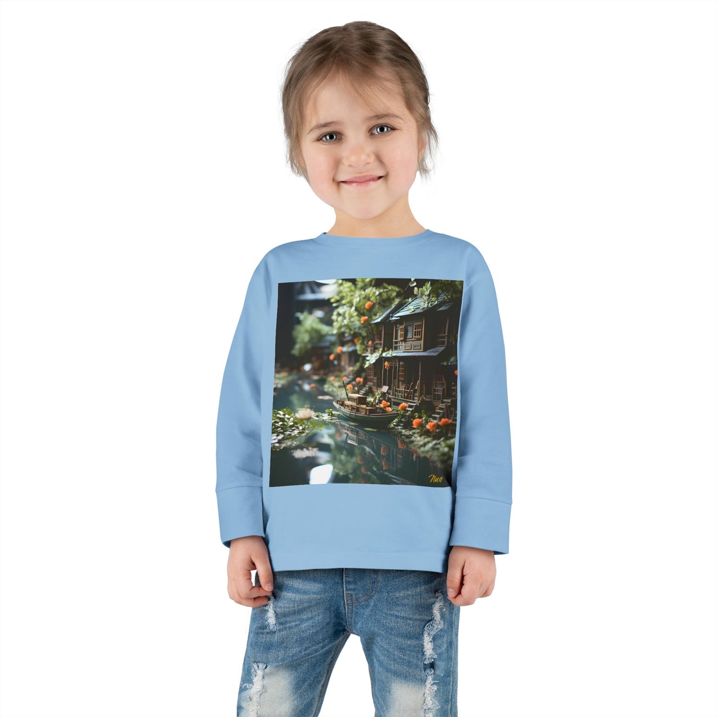 Born On A Bayou Series Print #9 Toddler Long Sleeve Tee