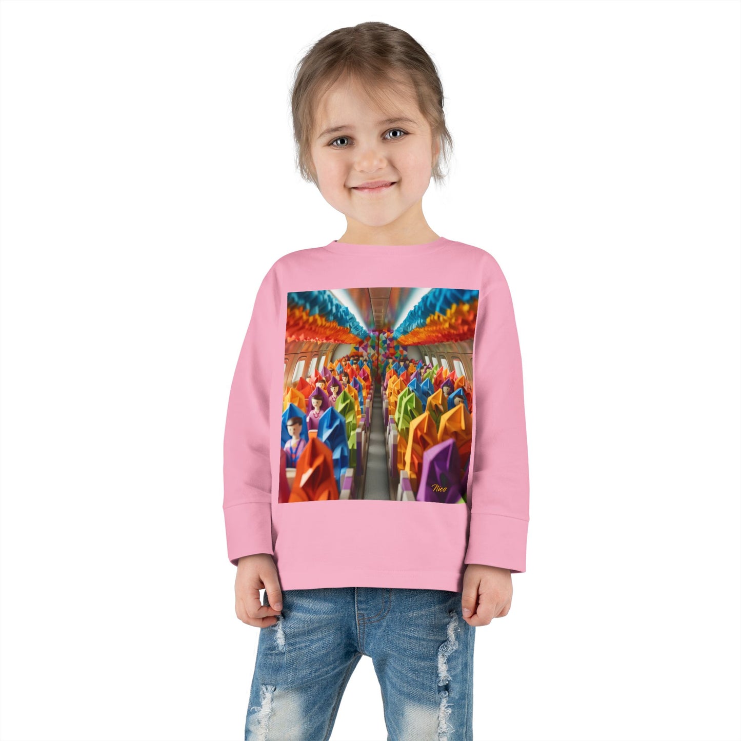 Big Ol' Jet Airliner Series Print #8 Toddler Long Sleeve Tee